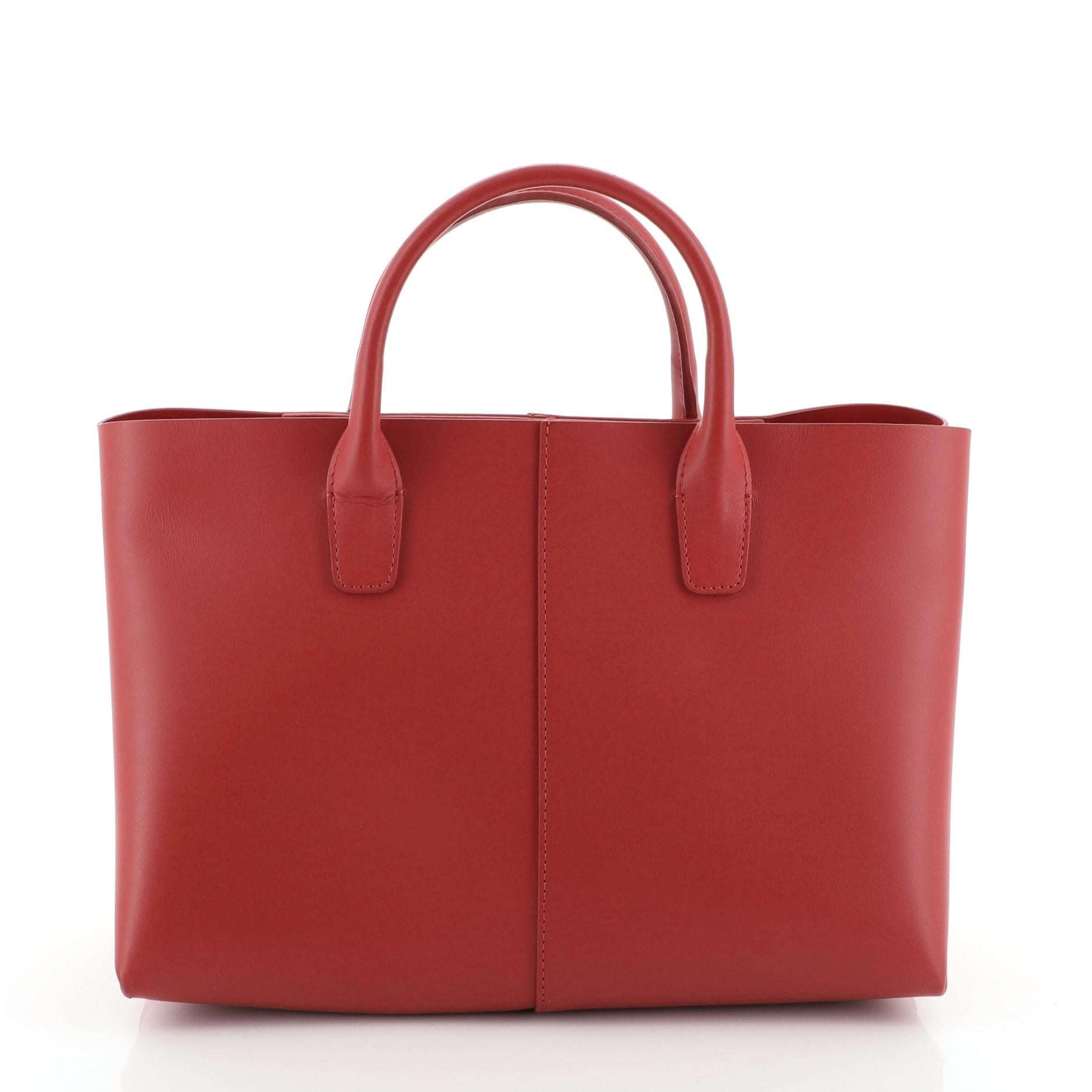 Mansur Gavriel Convertible Folded Tote Leather Mini In Good Condition In NY, NY