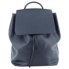Used Mansur Gavriel Drawstring Backpack Leather Large