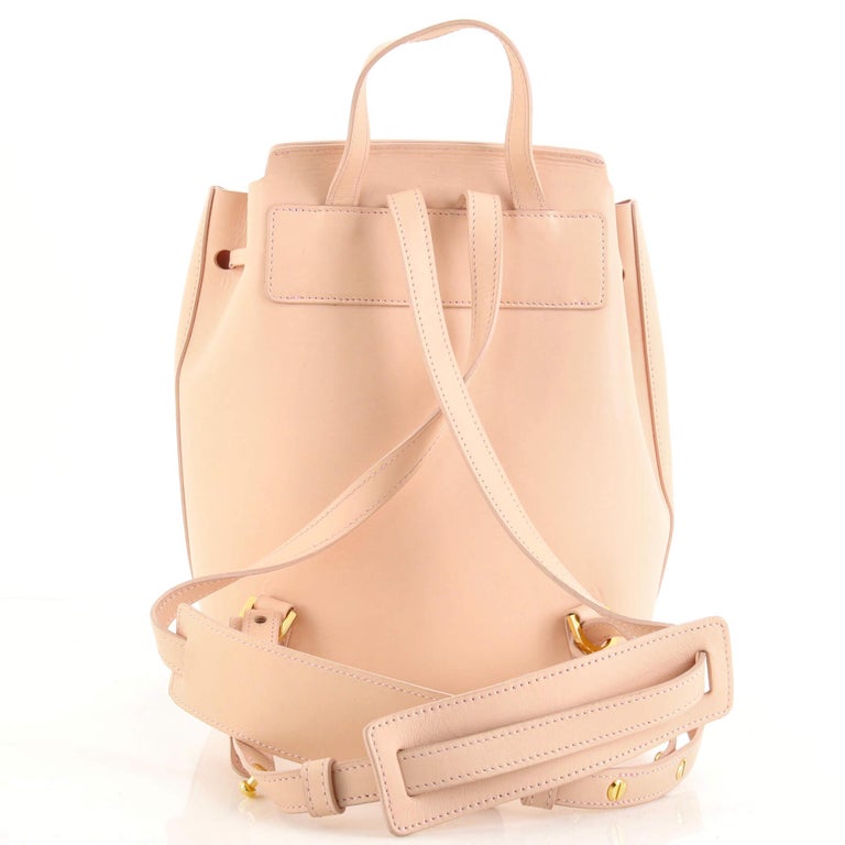Drawstring Backpack Mimi Mansur Gavriel Drawstring Backpack Leather Mini For Sale at 1stDibs