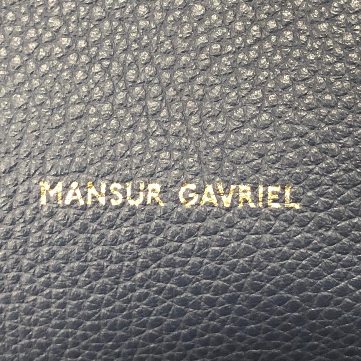 Women's Mansur Gavriel Duffle Bag Leather Mini Blue
