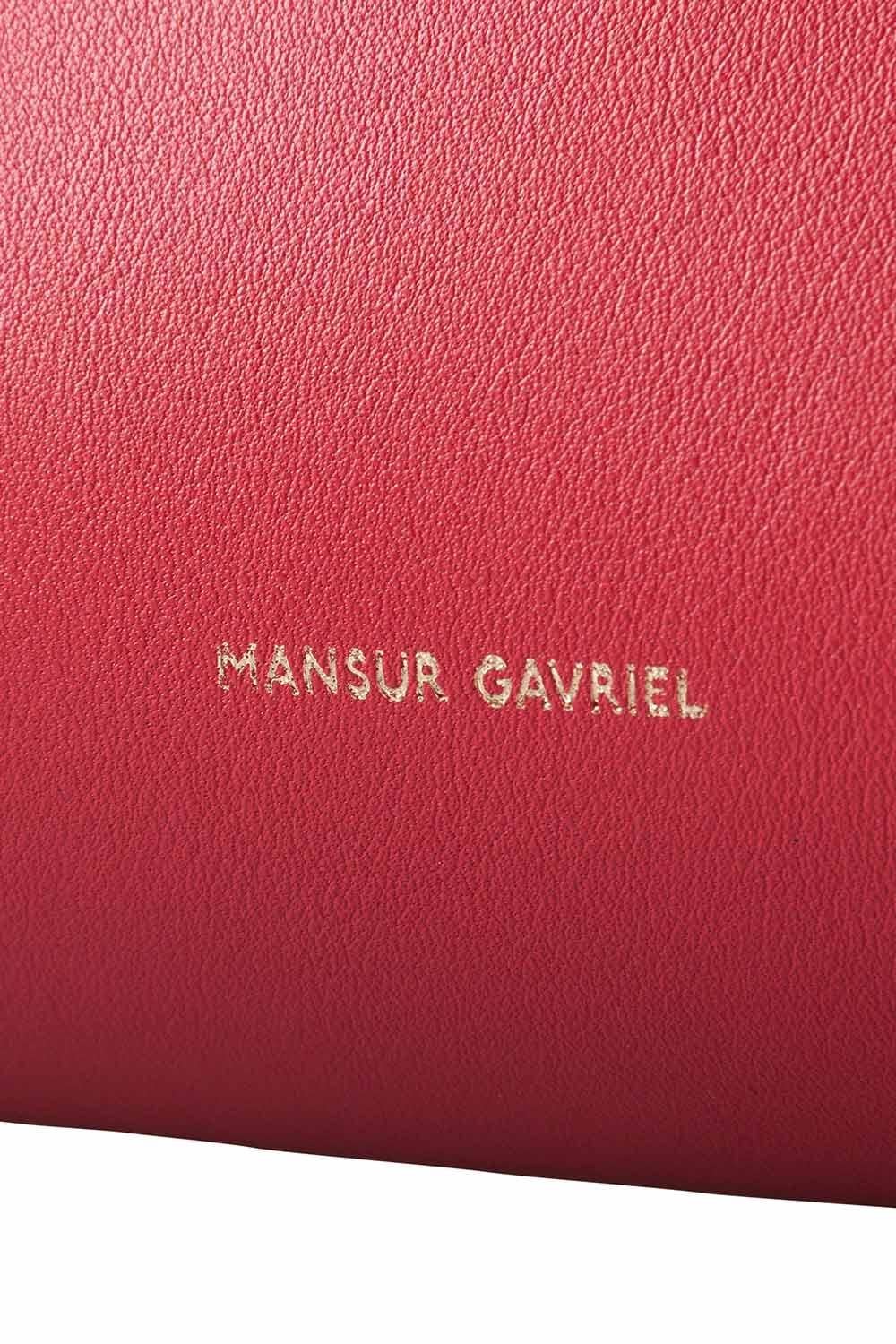Red Mansur Gavriel Flamma/Flamma Leather Large Tote