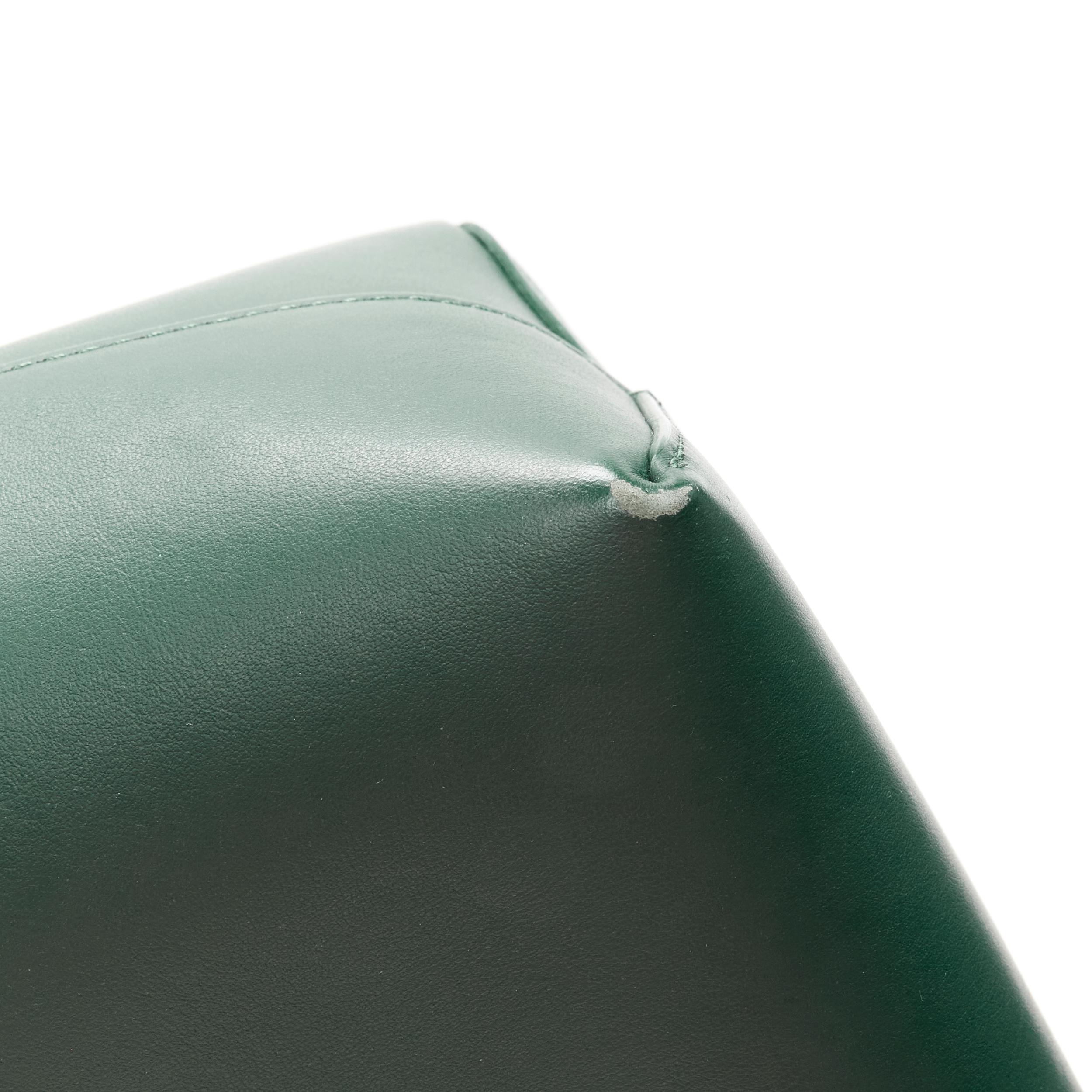 MANSUR GAVRIEL forest green leather mini bucket bag 2