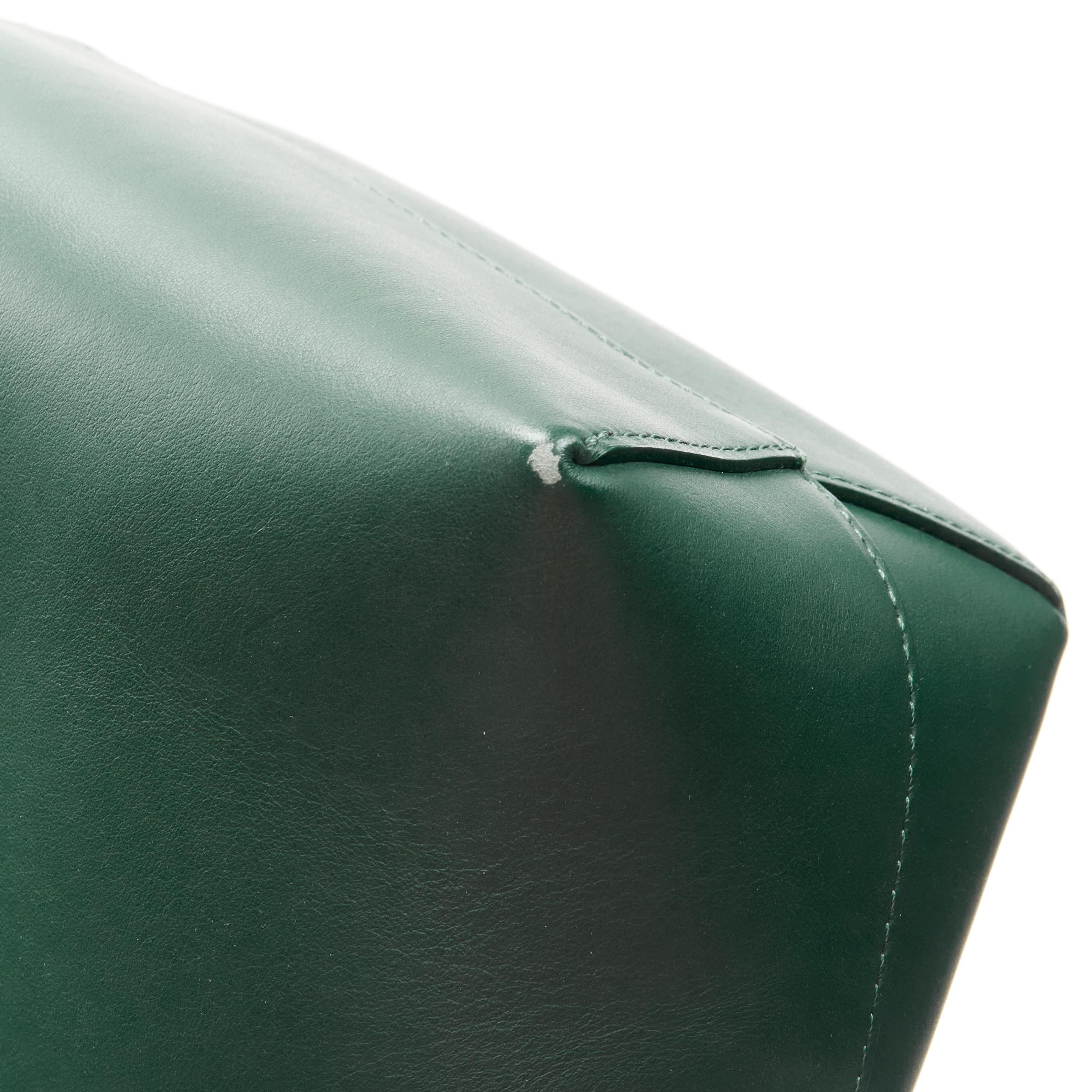 MANSUR GAVRIEL forest green leather mini bucket bag 1