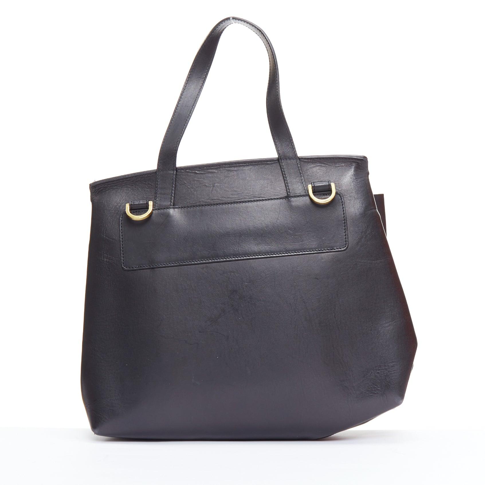 Women's MANSUR GAVRIEL Lady black calfskin flap crossbody top handle messenger bag