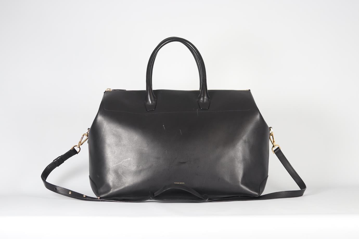 Mansur Gavriel Large Leather Tote Bag In Good Condition For Sale In London, GB