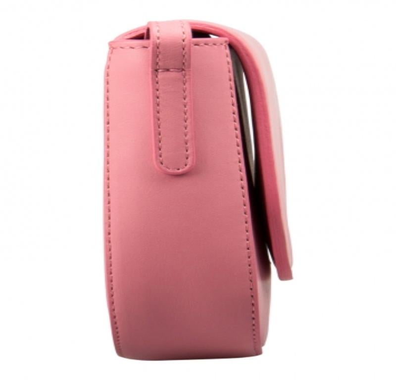 Mansur Gavriel Hellrosa Leder-Mini-Umhängetasche Damen im Angebot
