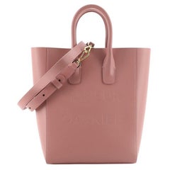 Mansur Gavriel Logo North South Tote Leather Mini