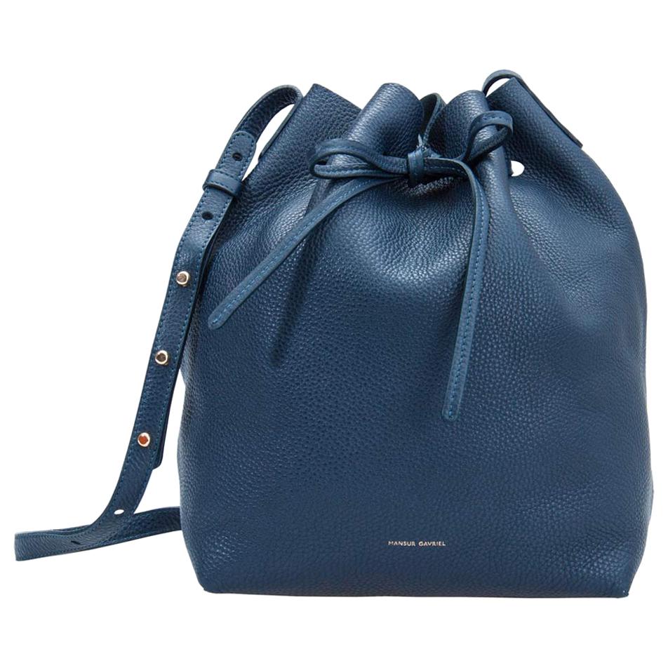 Mansur Gavriel Brandy Leather Bucket Bag at 1stDibs | mansur gavriel ...