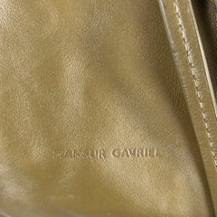 MANSUR GAVRIEL Olive Contrast Stitch Leather Backpack Bags