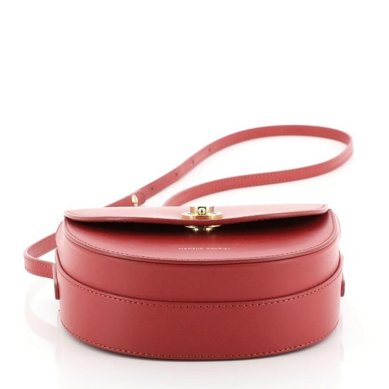 Mansur Gavriel Saddle Bag Leather Mini at 1stDibs