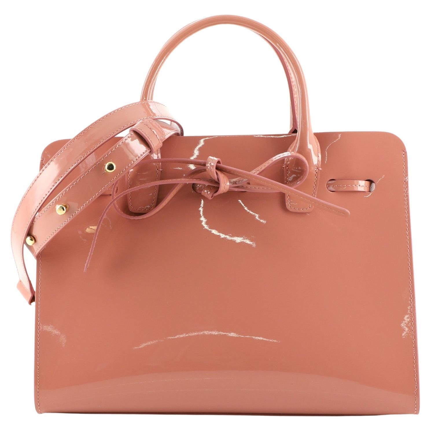 MANSUR GAVRIEL Black Leather Red Interior Tote Bag at 1stDibs black