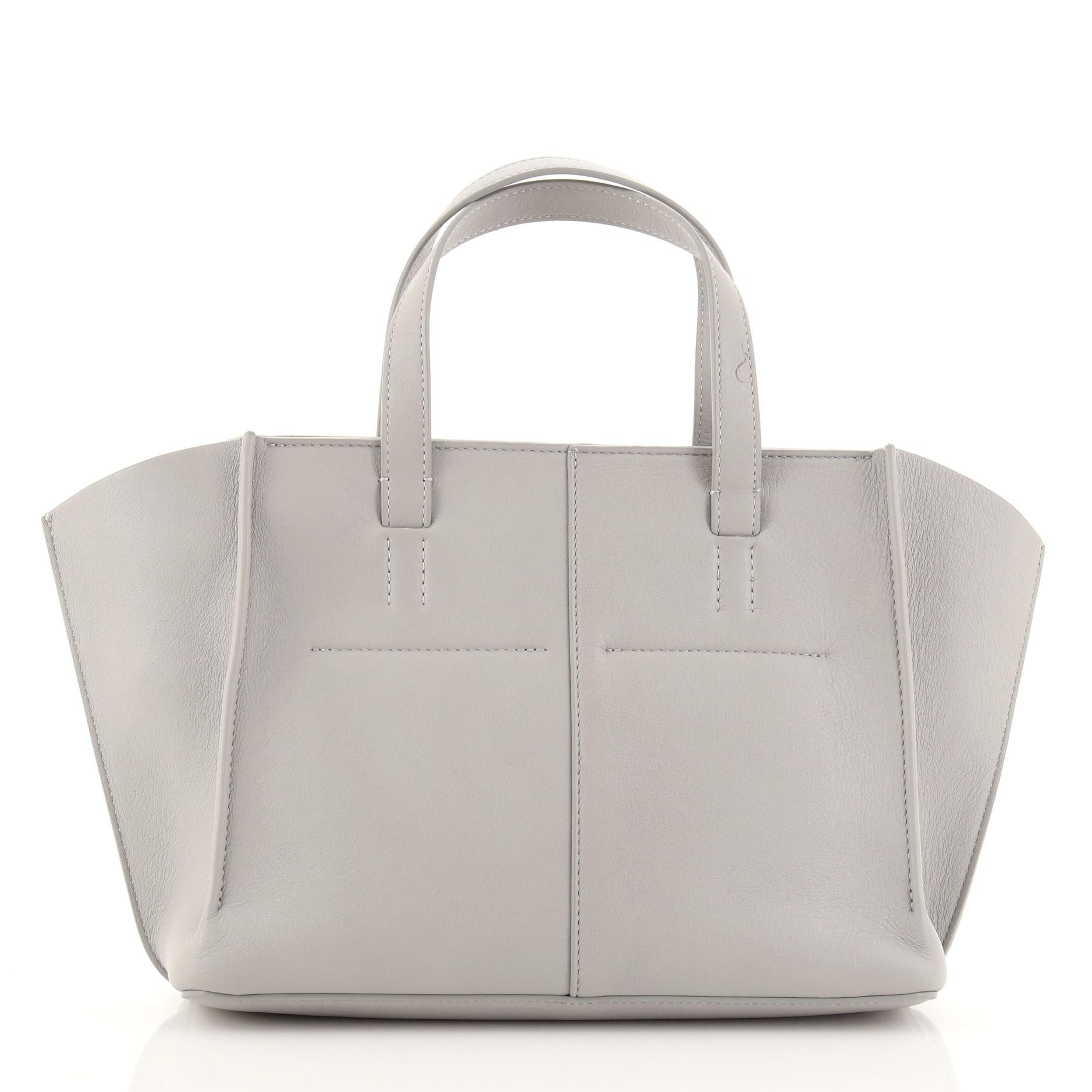 Mansur Gavriel Multitude Tragetasche aus Leder mit Reißverschluss Mini im Zustand „Gut“ in NY, NY