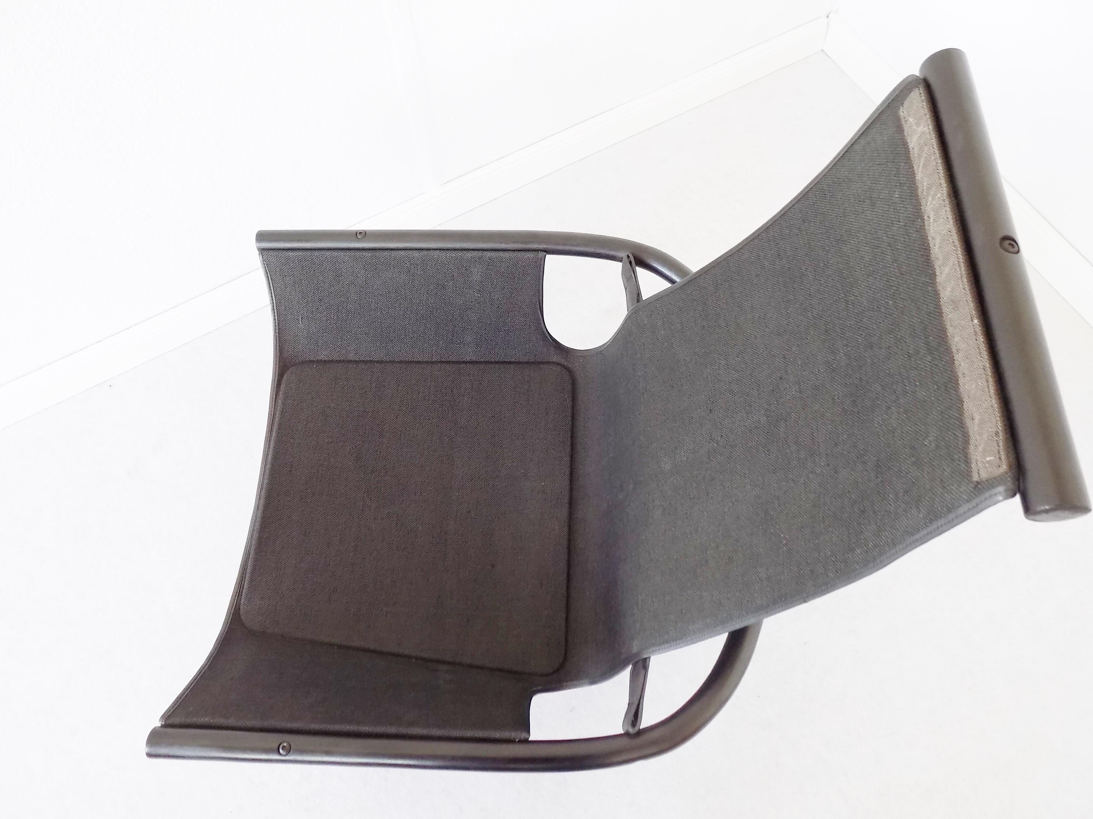 Manta Chair by Ingmar Relling for Westnofa, Black Leather, Scandinavian modern For Sale 3