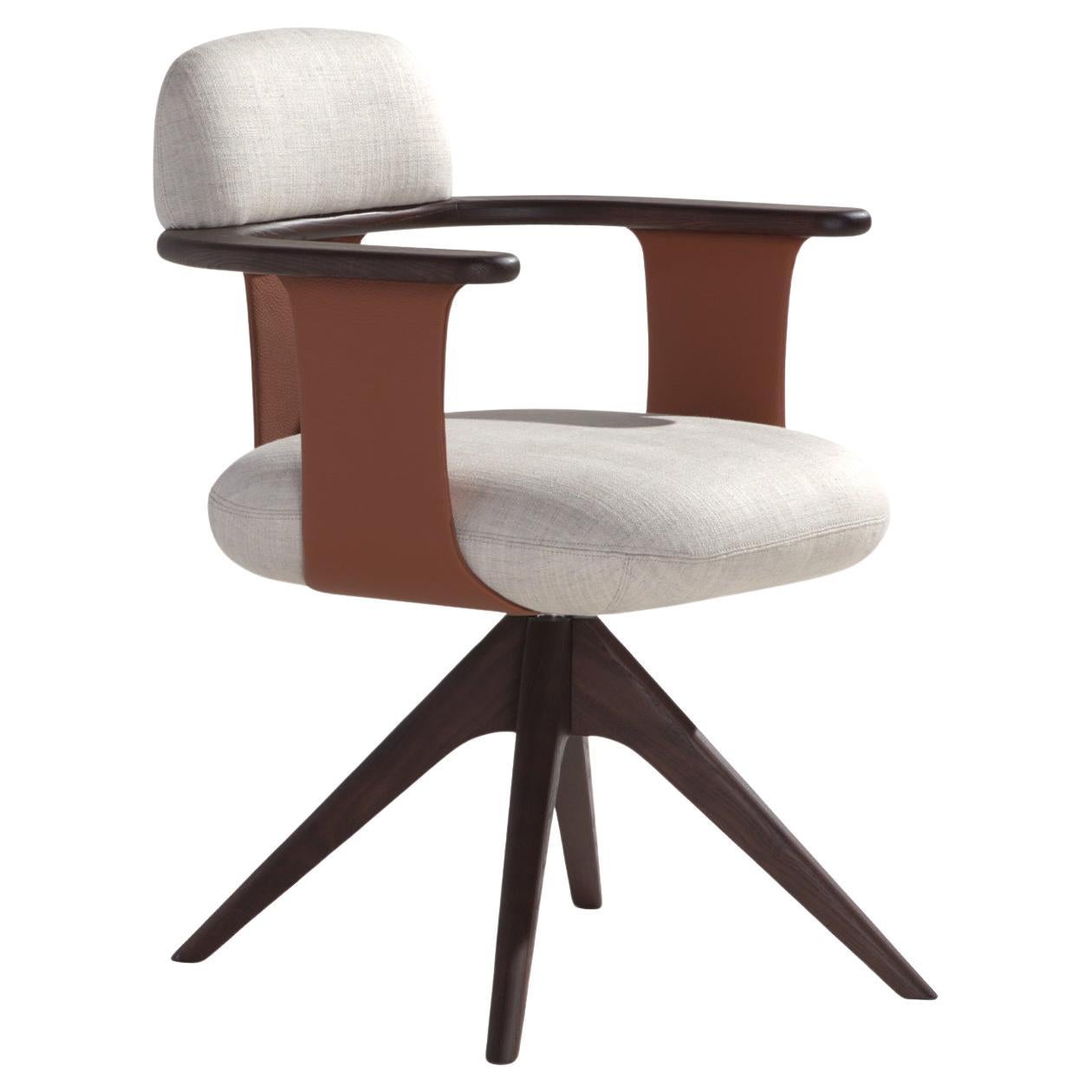 Manta P Carpanese Home Italia Armchair with wooden legs