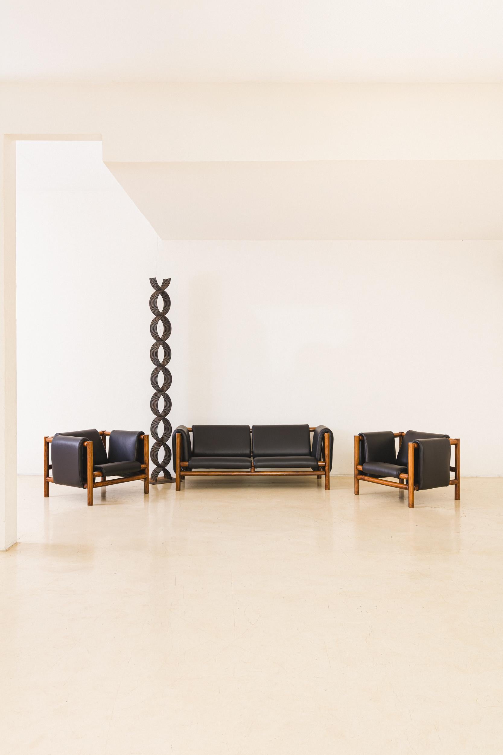 Fauteuils Manta Solta, Joaquim Tenreiro, design brésilien en vente 4