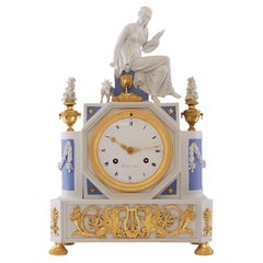 Mantel Clock 18th Century Directoire Period by Tourtay A Rouen