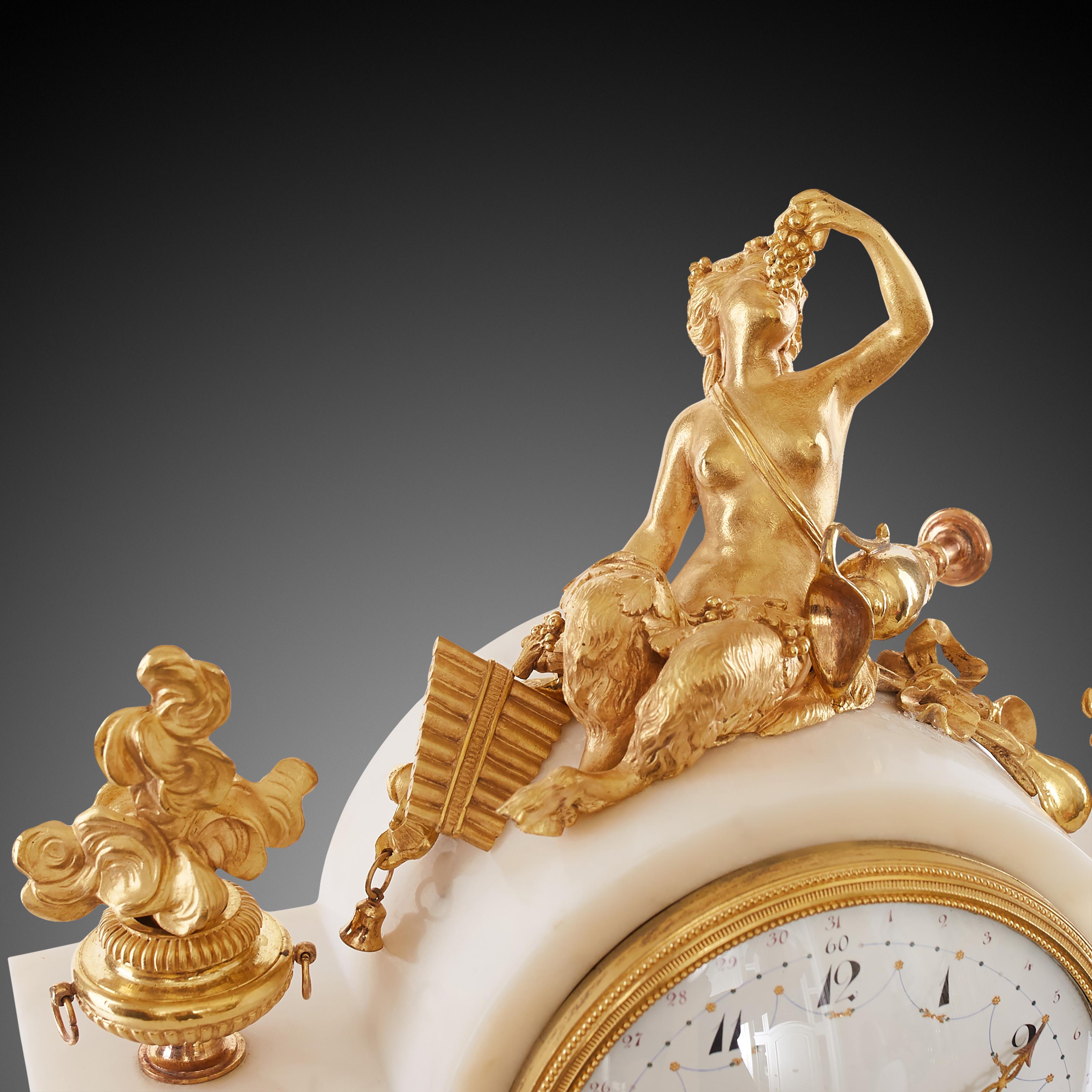 Mantel Clock 18th Century Louis XV For Sale 4