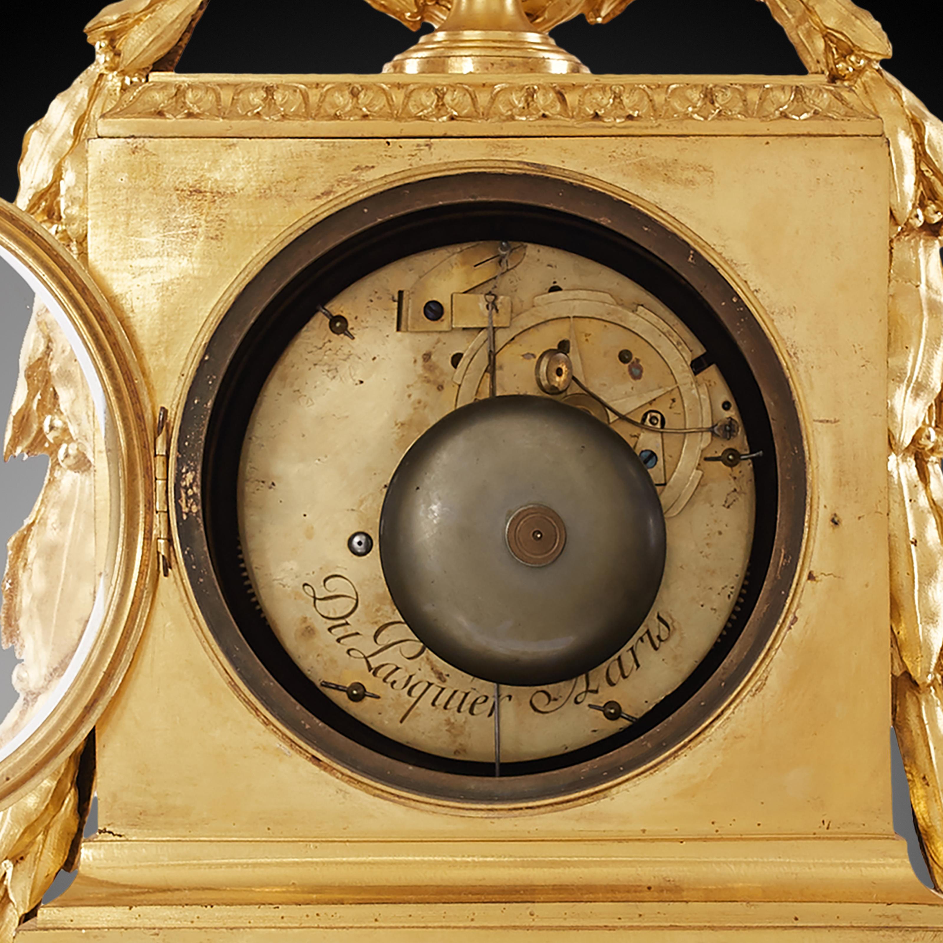 Mantel Clock 18th Century Louis XV Period by Dupasquier À Paris In Excellent Condition In Warsaw, PL