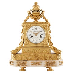Mantel Clock 18th Century Louis XV Period by Dupasquier À Paris