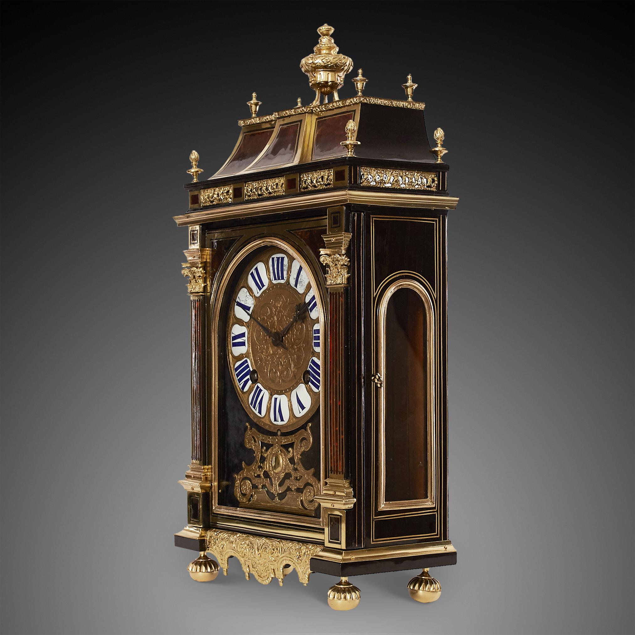 Louis XV Mantel Clock 18th Century Louis Xv Period by Estienne Menu À, Paris For Sale