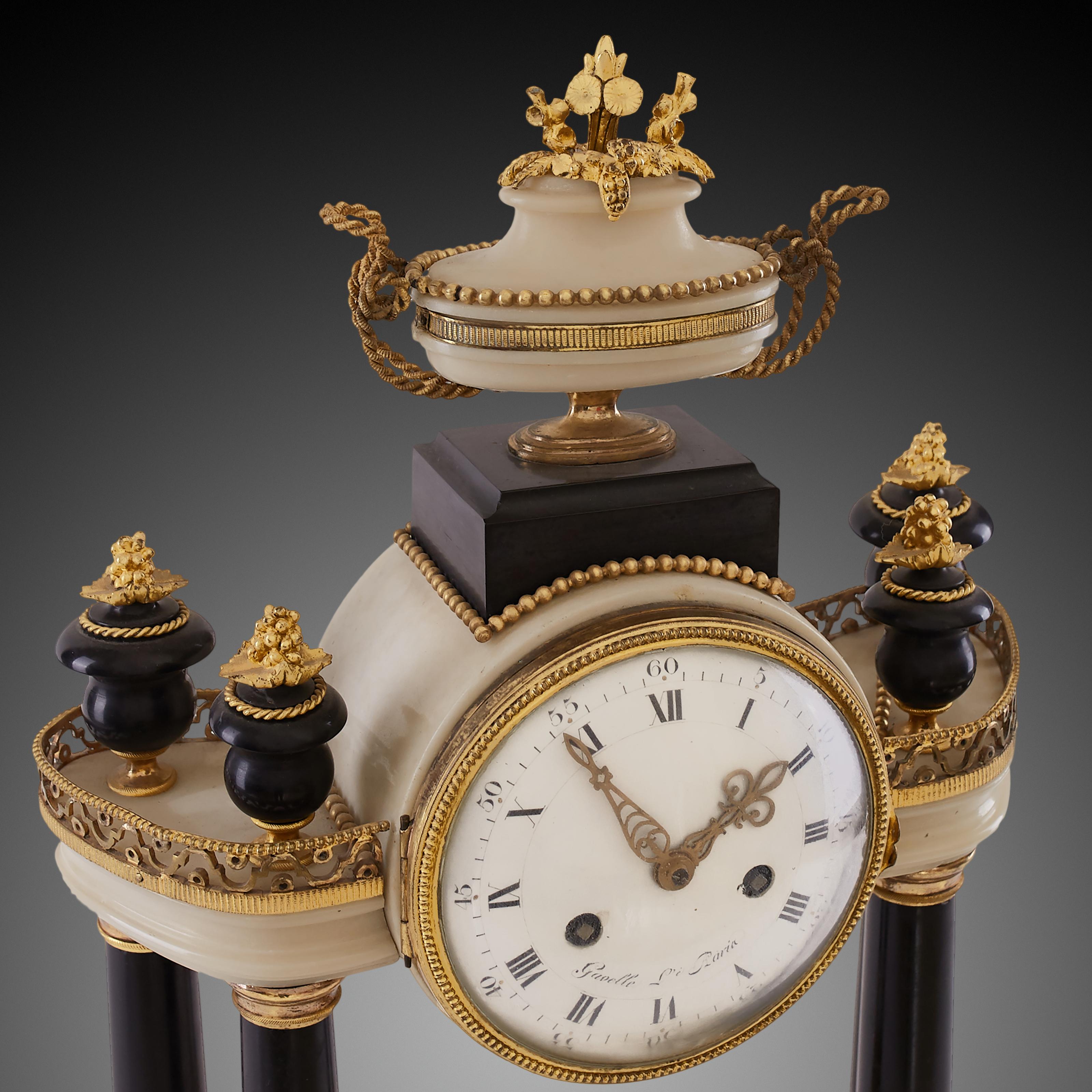 18th Century and Earlier Mantel Clock 18th Century Louis XV Period by Gavelle L'e Aaria For Sale