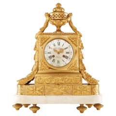 Mantel Clock 18th Century Louis XV Period by Gavelle L'e Aaria