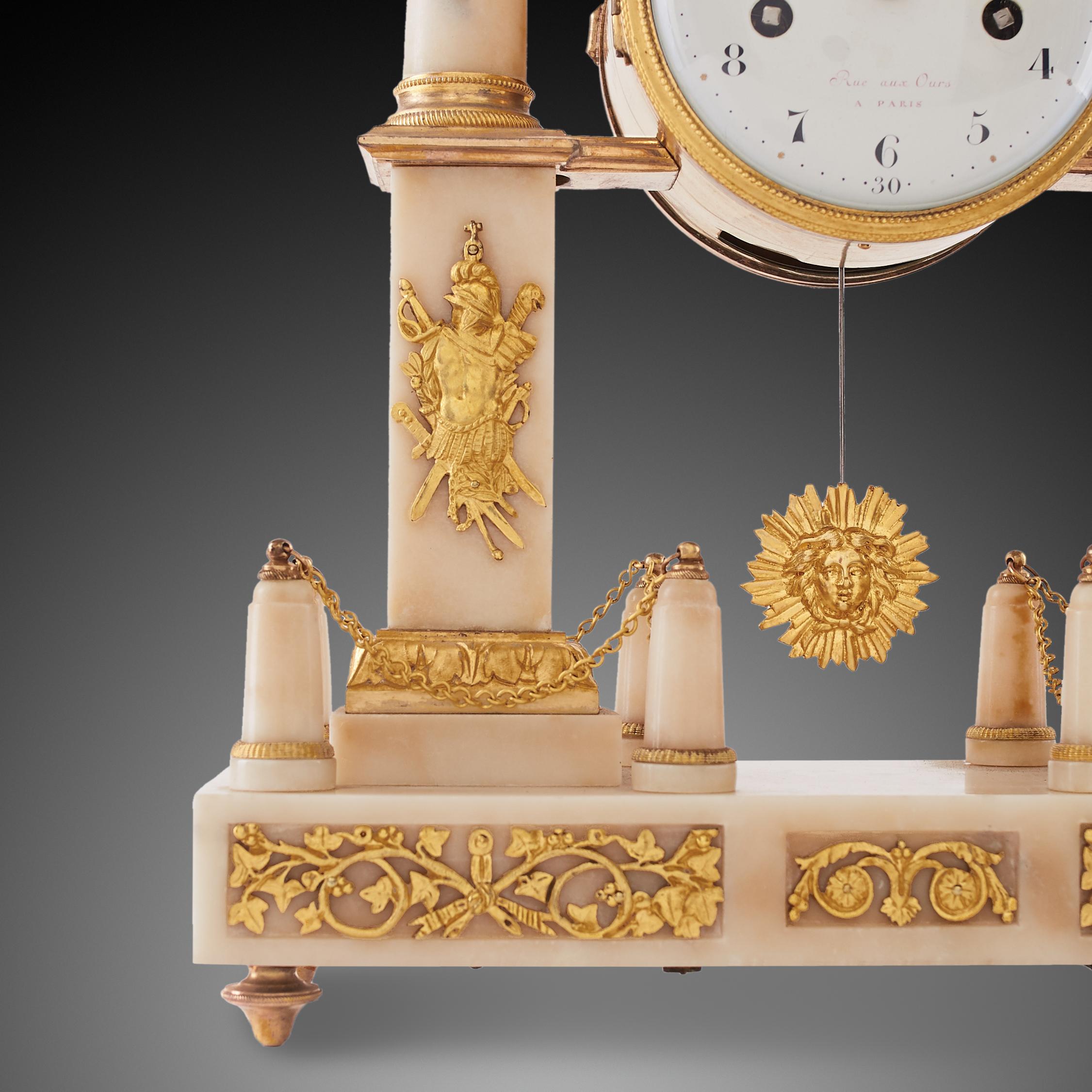 Mantel Clock 18th Century Louis XV Period by Gavelle Le Paris For Sale 1
