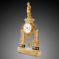 Mantel Clock 18th Century Louis XV Period by Moutiguij À Moudidier