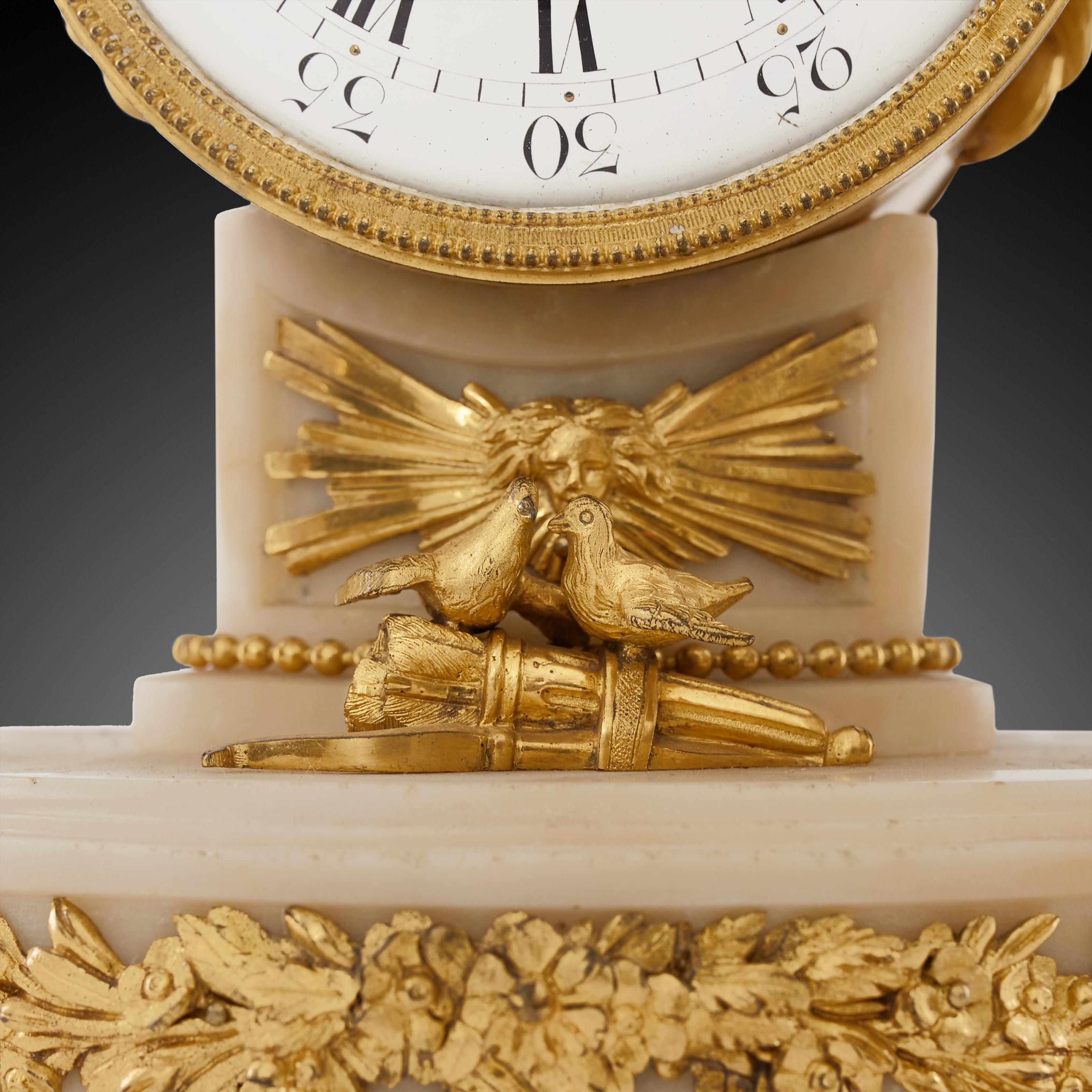 Mantel Clock 18th Century Louis XV Period by Pochon À Paris 3