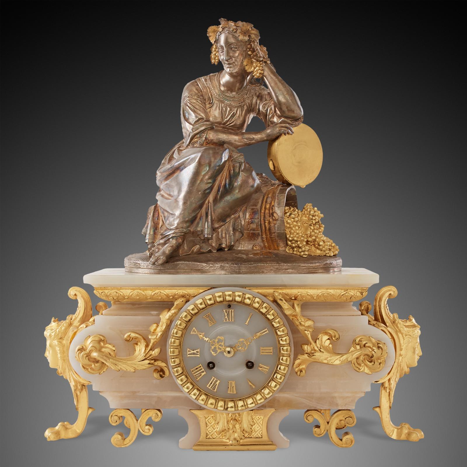 Mantel clock 18th century Louis XV by PICARD, HENRI (FRENCH, FL. 1831-1864)
Henri Picard was a prestigious 19th century fondeur and doreur, who worked in Paris between the years of 1831 and 1864. Picard was celebrated for casting and gilding