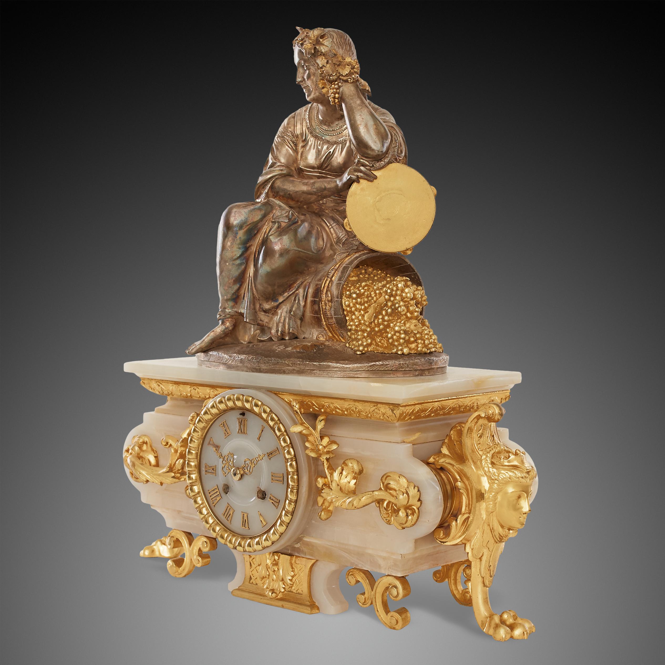Mantel clock 18th century Louis XV by Picard, Henry (French, FL. 1831-1864)
Henri Picard was a prestigious 19th century fondeur and doreur, who worked in Paris between the years of 1831 and 1864. Picard was celebrated for casting and gilding