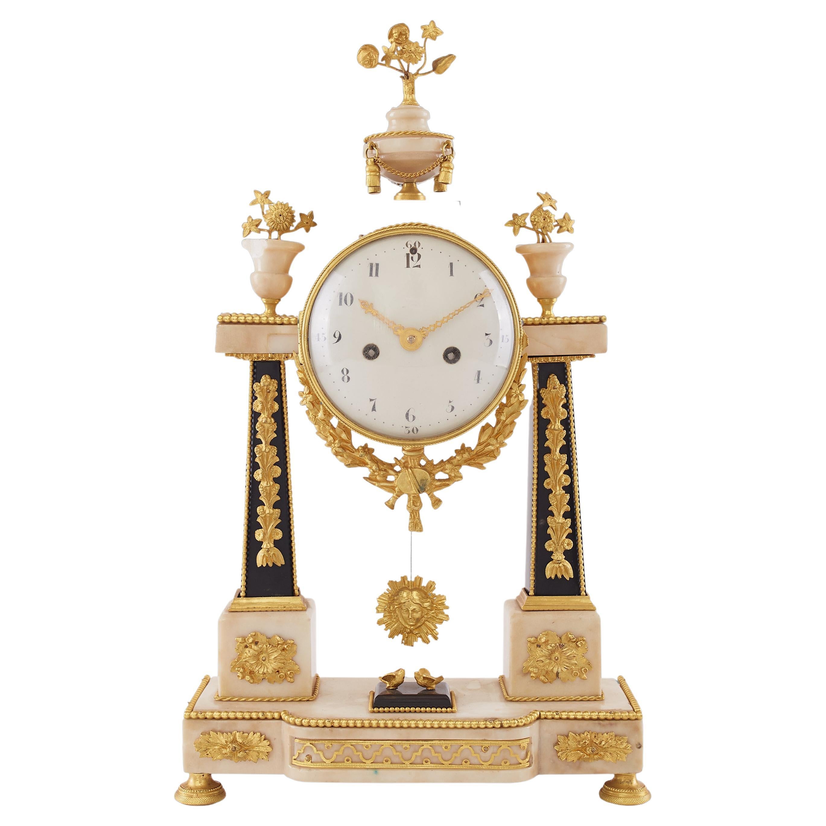 Mantel Clock 18th Century Louis XV Period For Sale