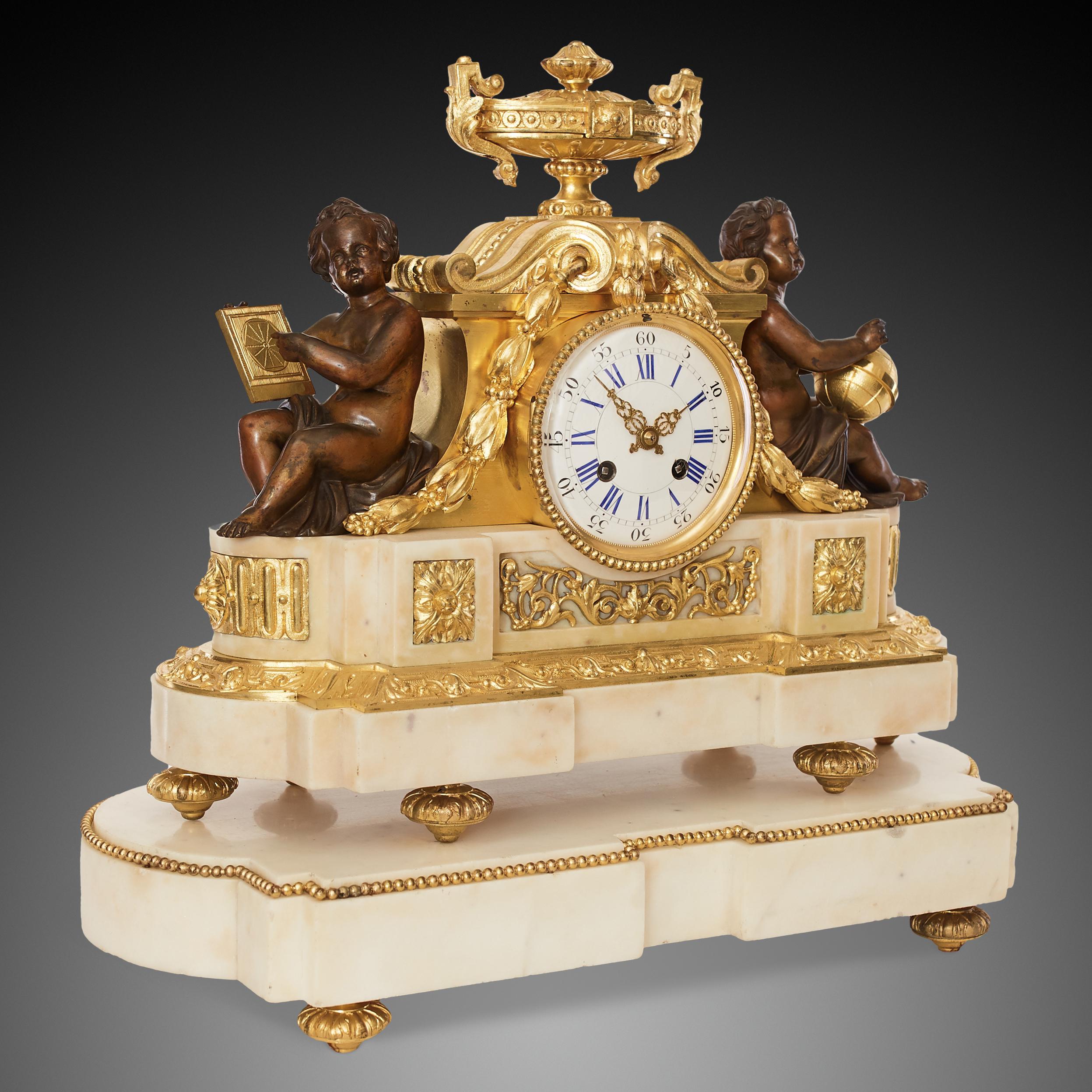 French Mantel Clock 18th Century Louis XVI