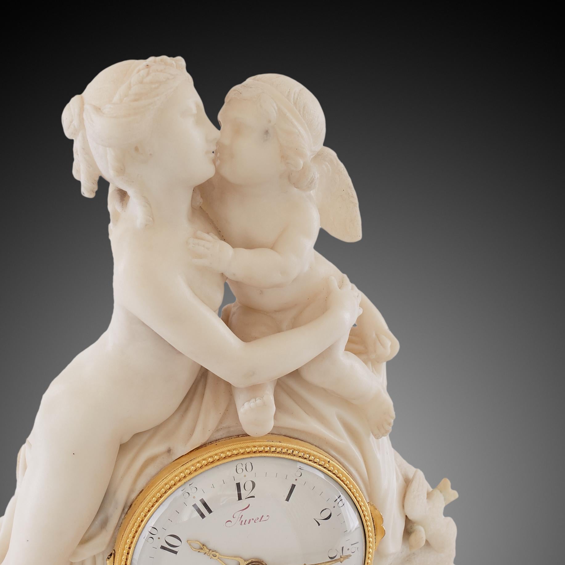 18th Century and Earlier Mantel Clock 18th Century Louis XVI Period by Furet À Paris