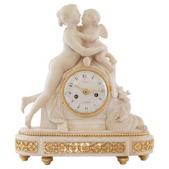 Mantel Clock 18th Century Louis XVI Period by Furet À Paris