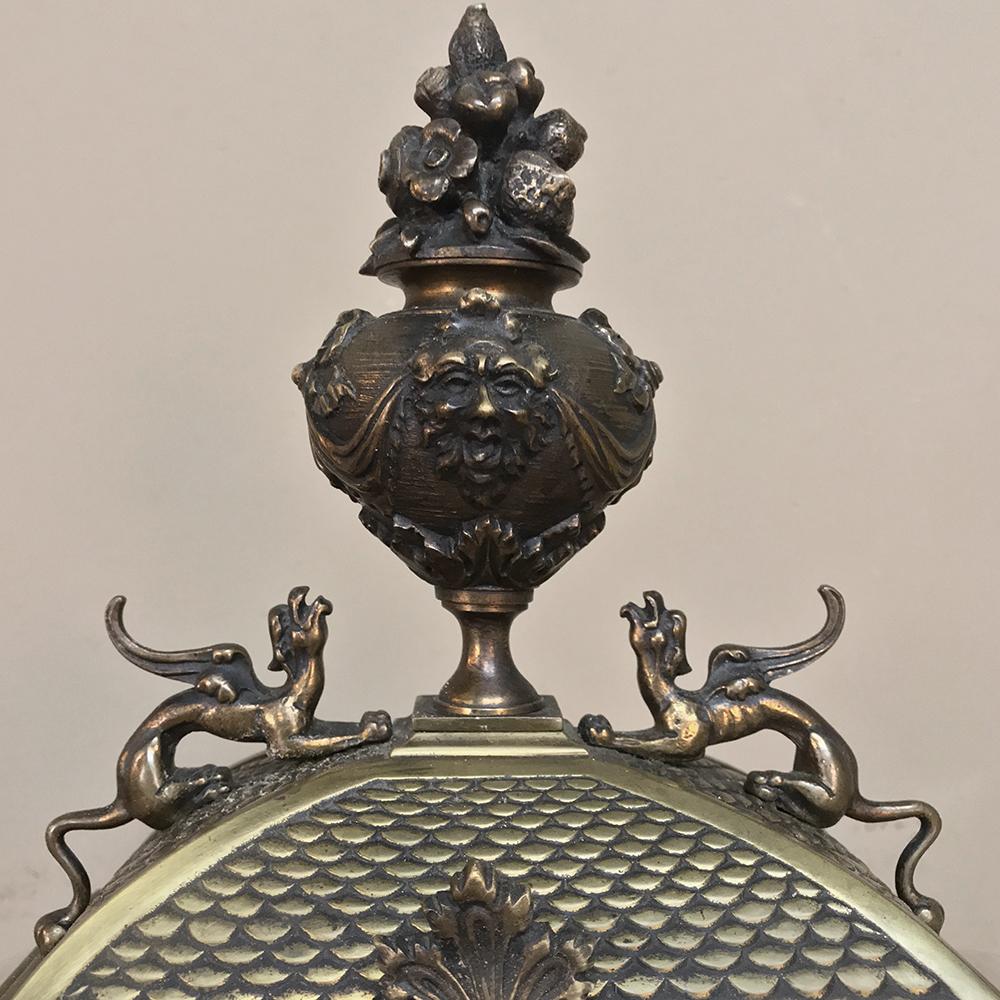 Mantel Clock, 19th Century French Louis XVI in Bronze 1
