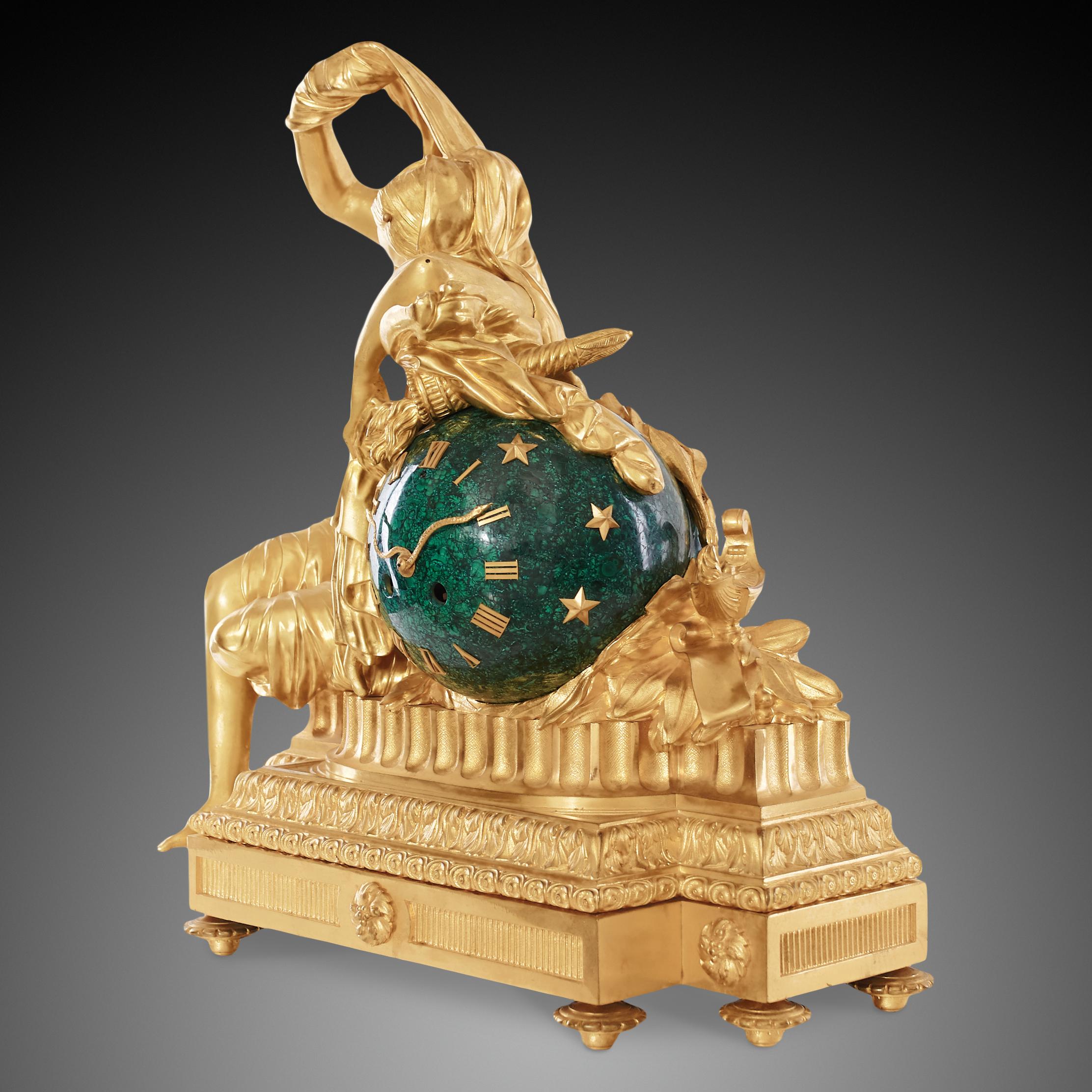 French Mantel Clock 19th Century Louis Philippe Charles X