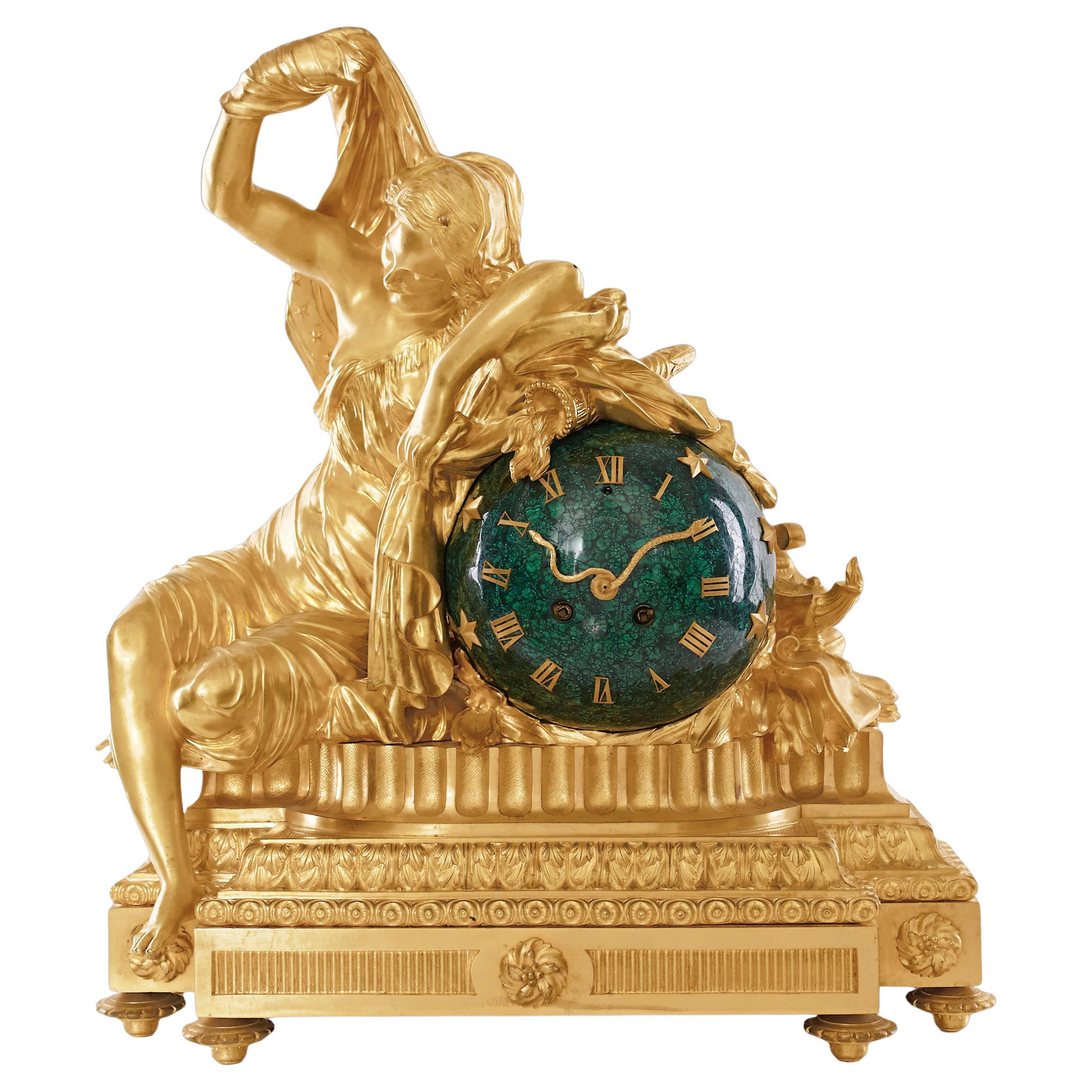 Mantel Clock 19th Century Louis Philippe Charles X For Sale at 1stDibs