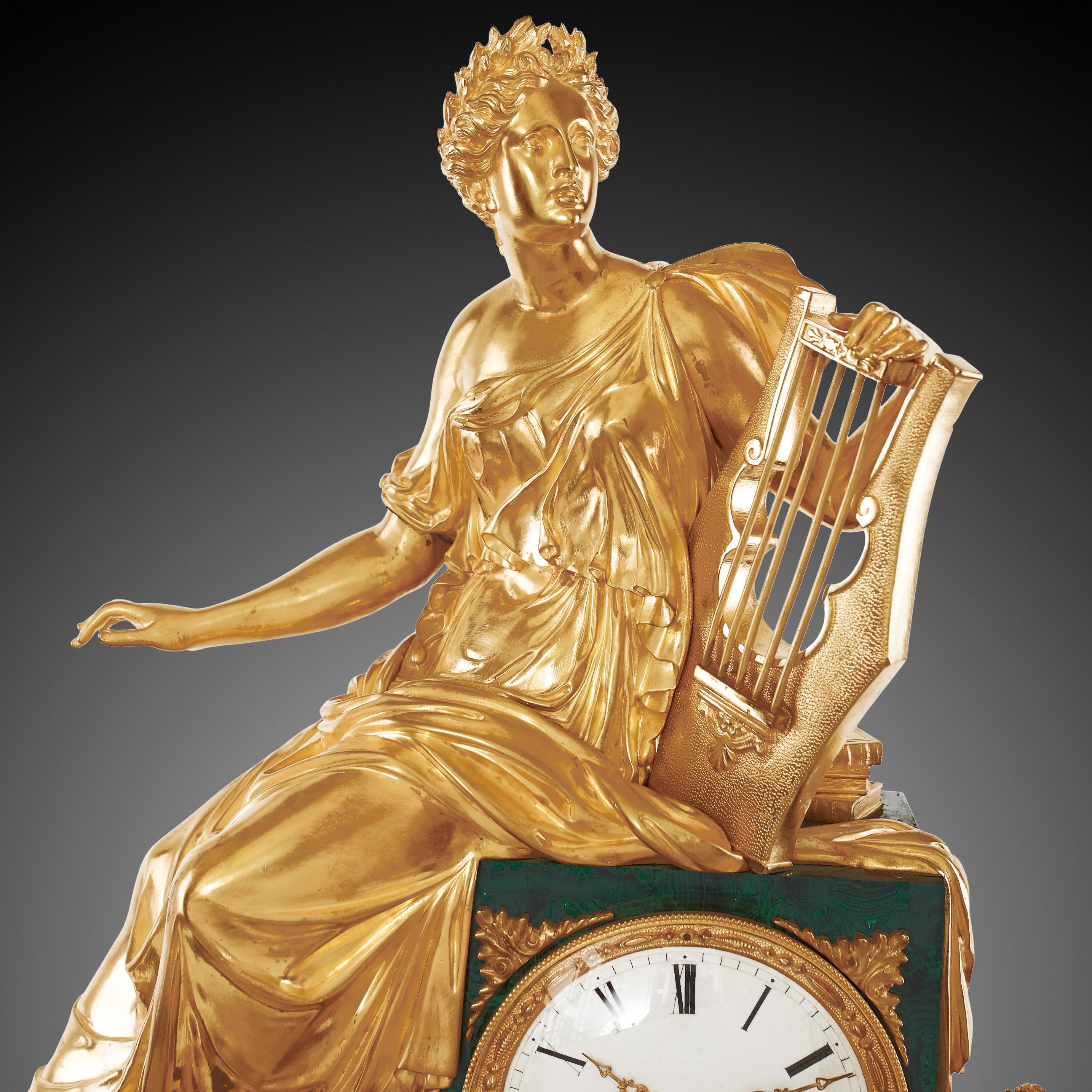 Mantel Clock 19th Century, Louis Philippe Charles X Style For Sale 2