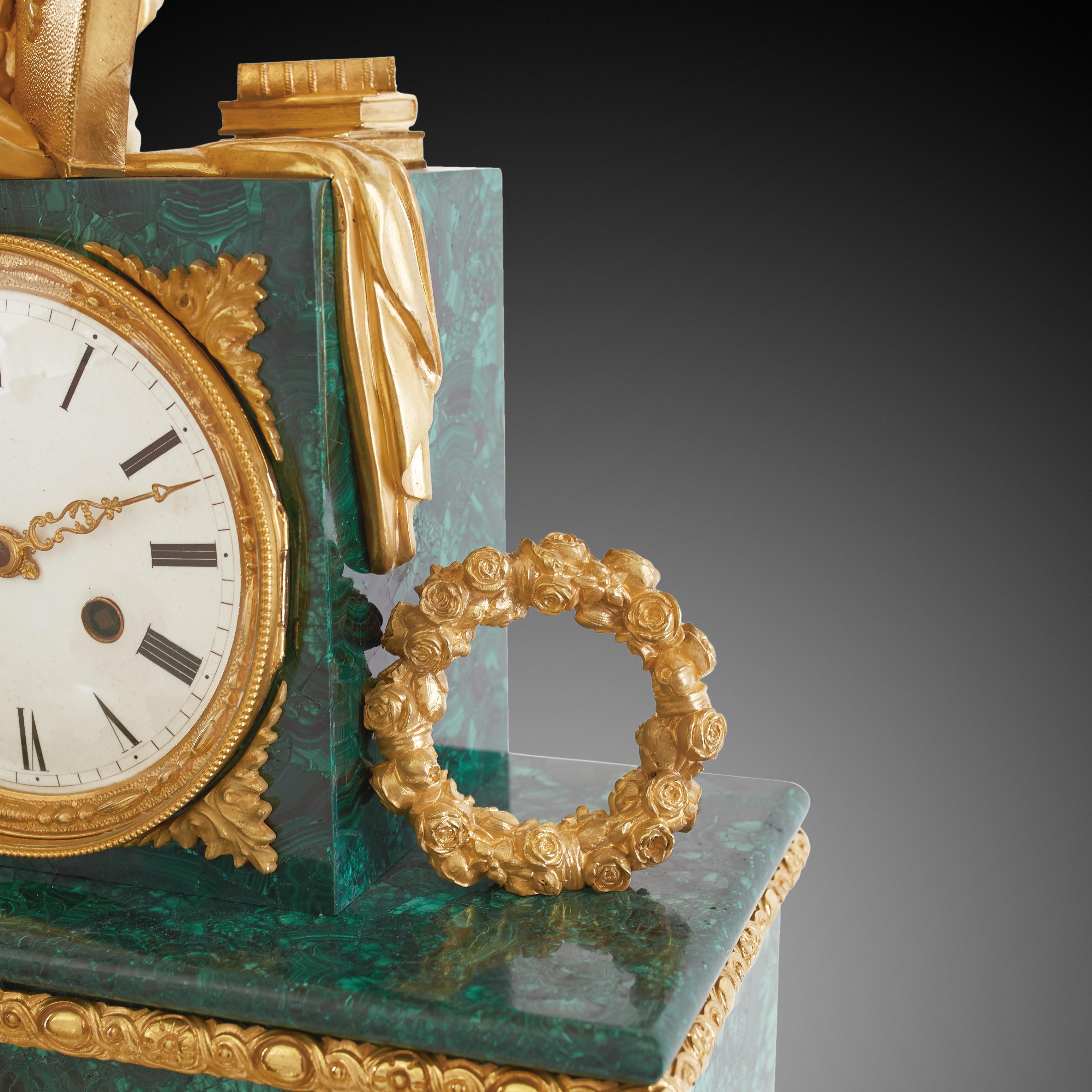 Mantel Clock 19th Century, Louis Philippe Charles X Style For Sale 4