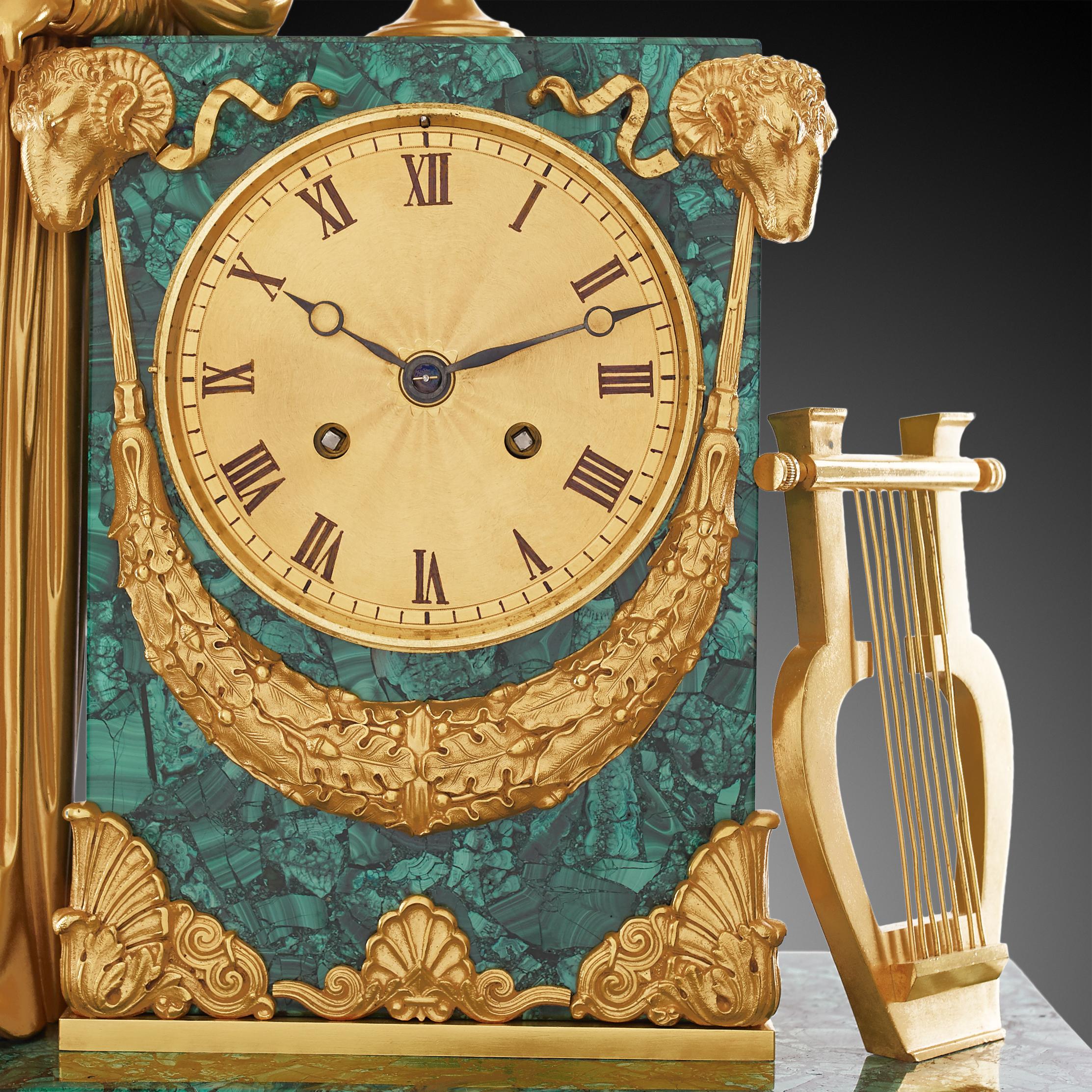 Mantel clock 19th Century, Louis Philippe Charles X styl. 1