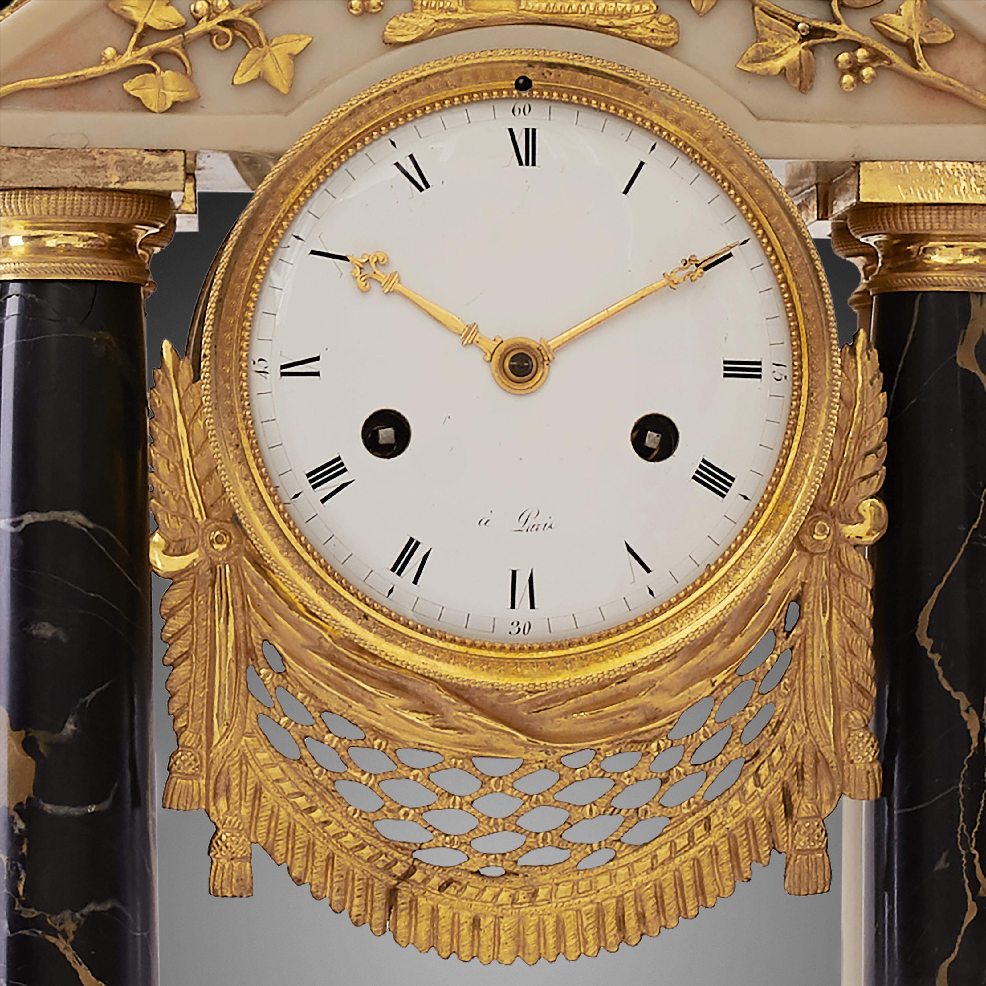 18th Century Mantel Clock 19th Century Louis XV Period For Sale