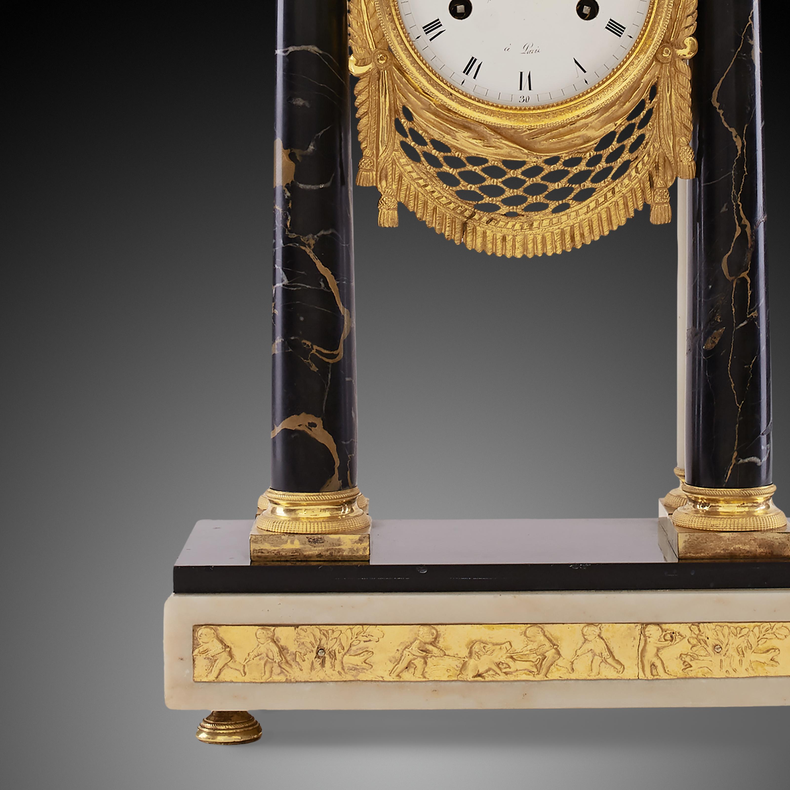 Mantel Clock 19th Century Louis XV Period For Sale 1