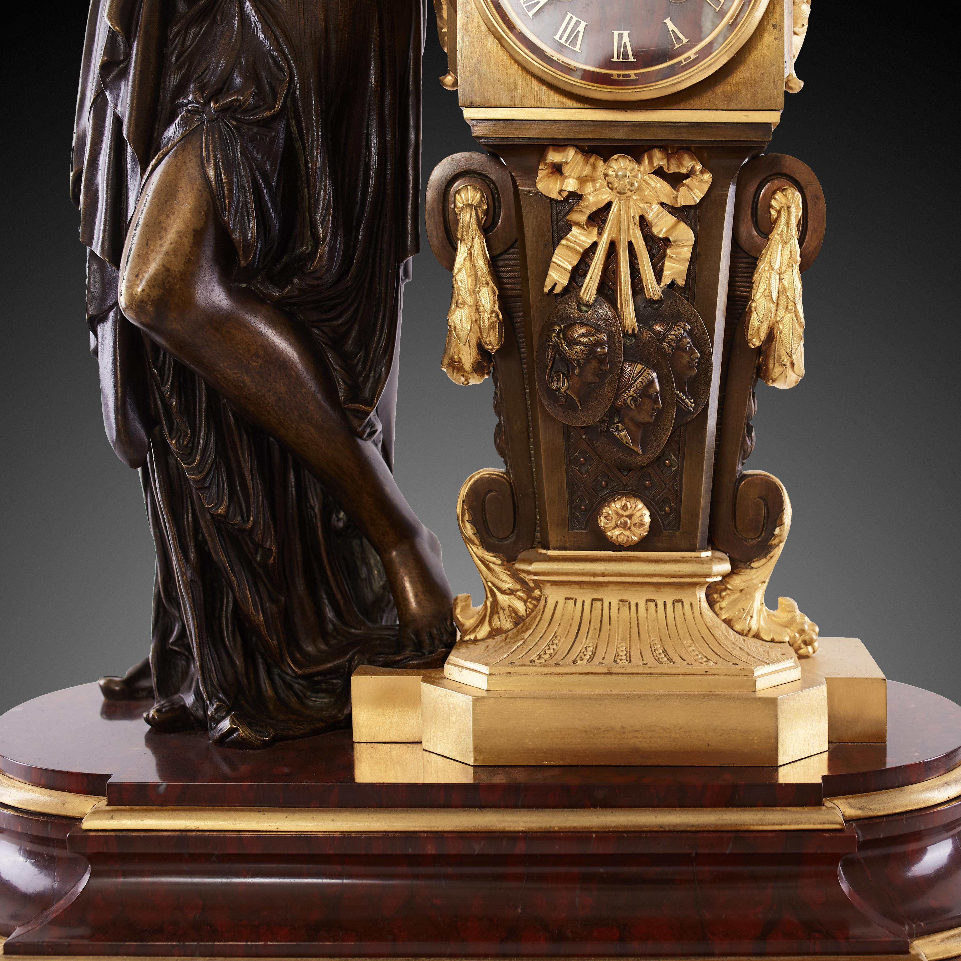 Mantel Clock 19th Century Napoleon III 7
