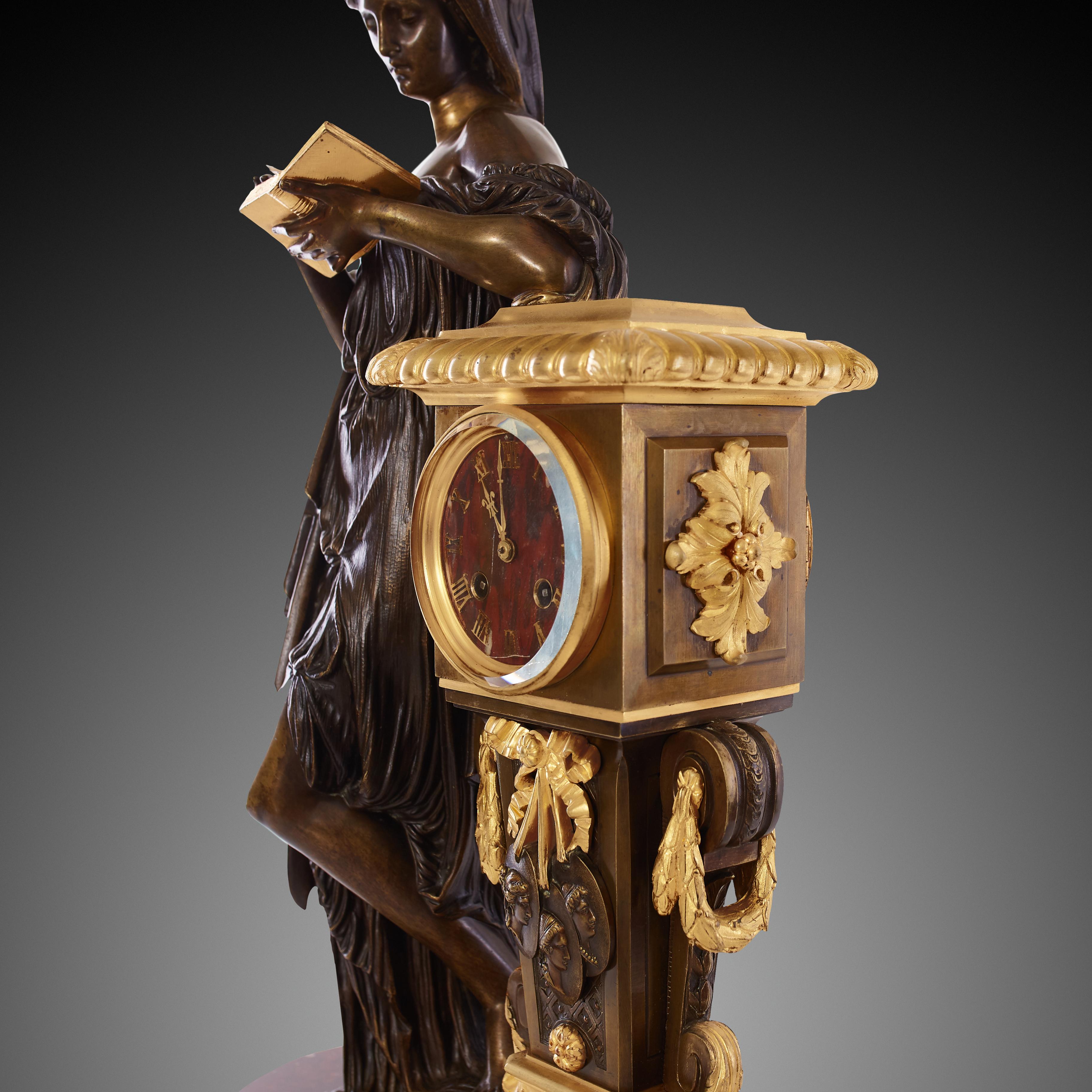Mantel Clock 19th Century Napoleon III 3