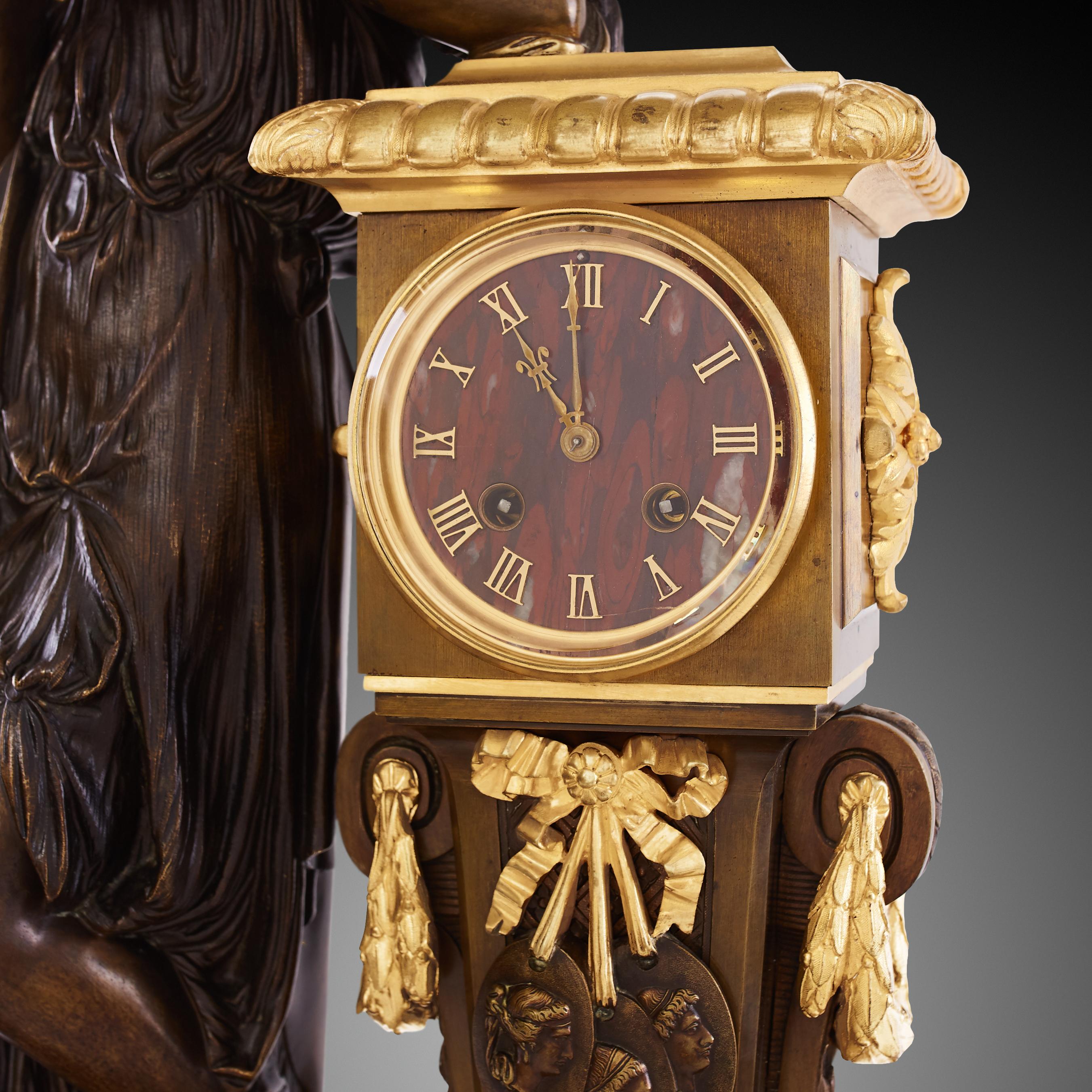 Mantel Clock 19th Century Napoleon III 4