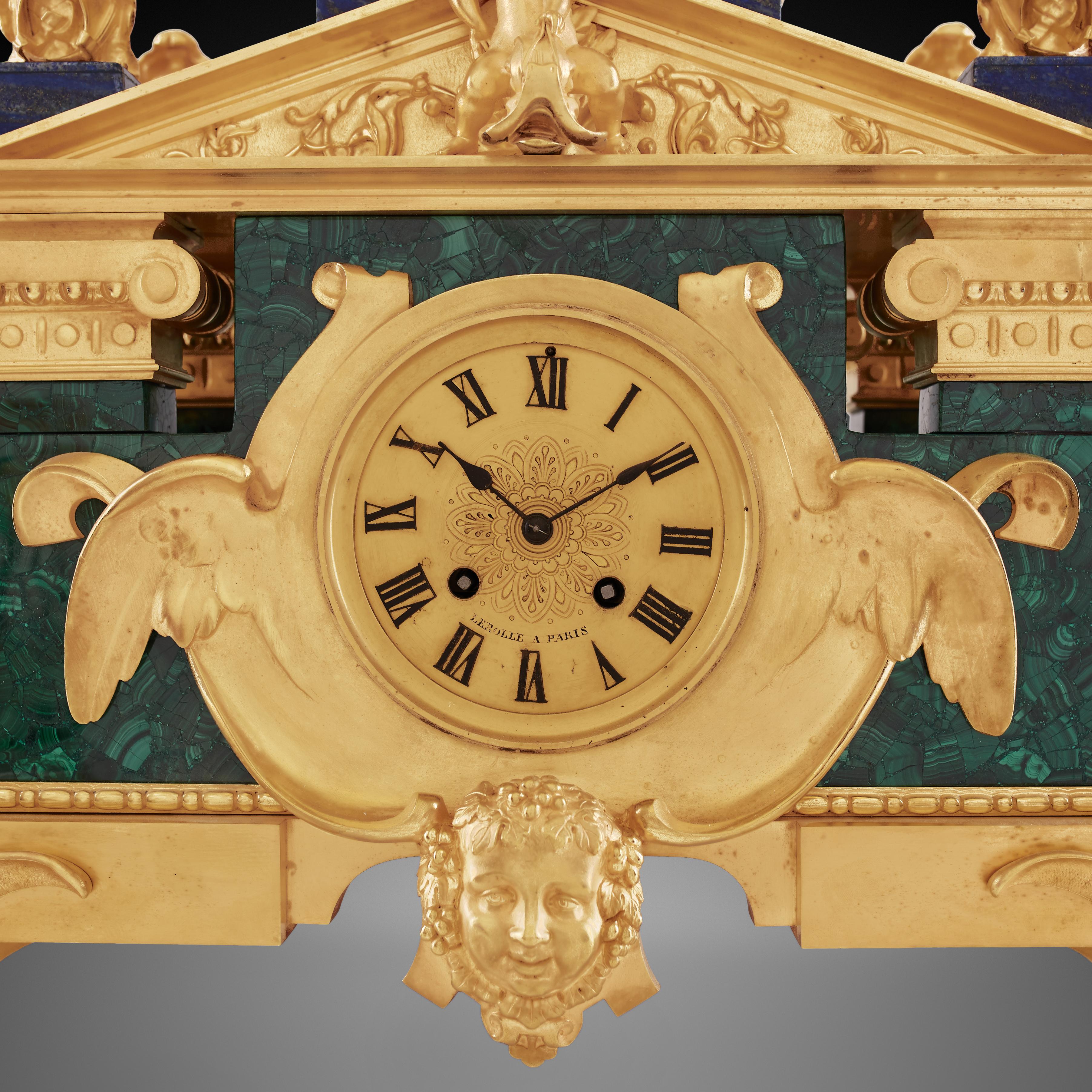 Mantel Clock 19th Century, Napoleon III Period For Sale 4