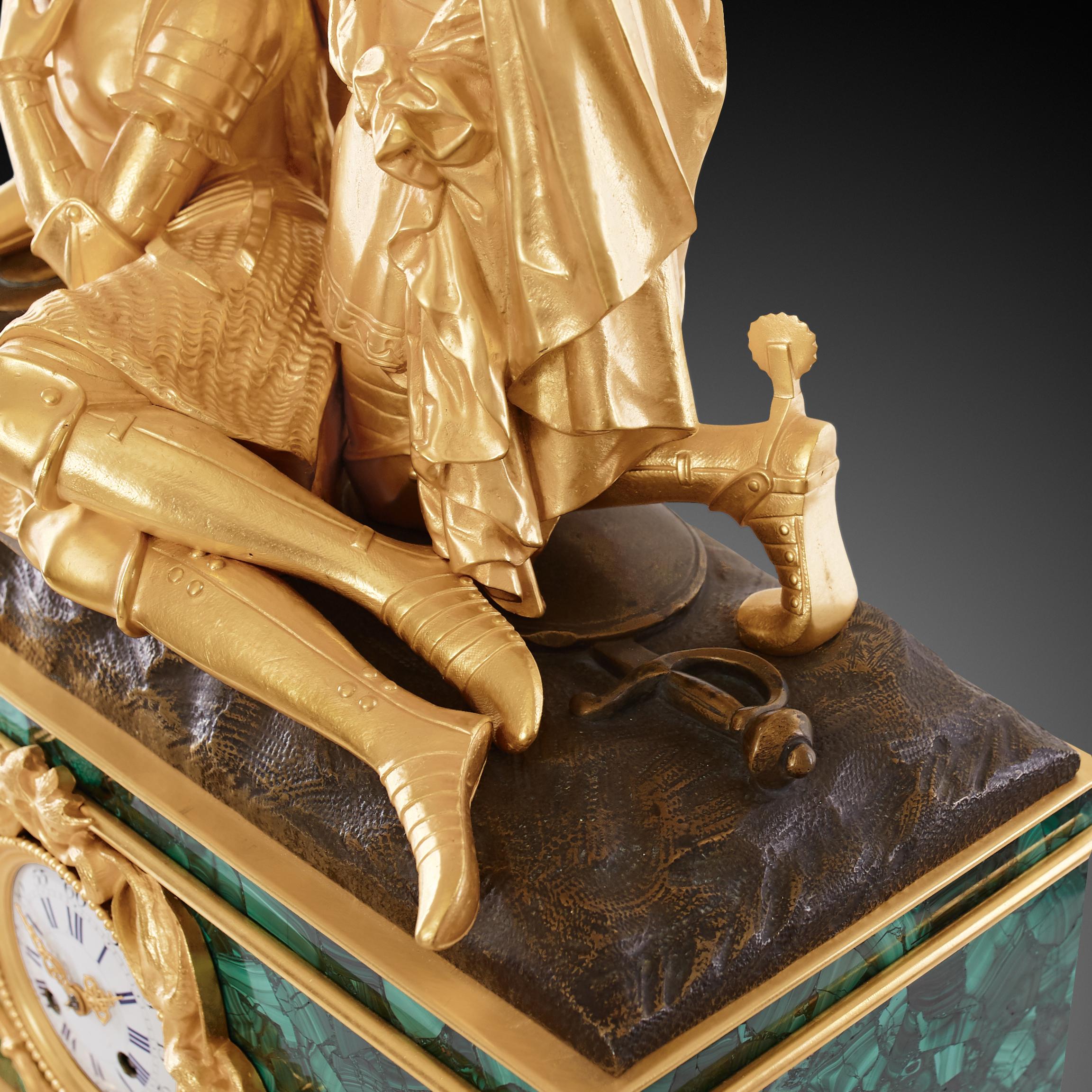 Kaminuhr aus dem 19. Jahrhundert aus der Zeit Napoleons III. im Angebot 4