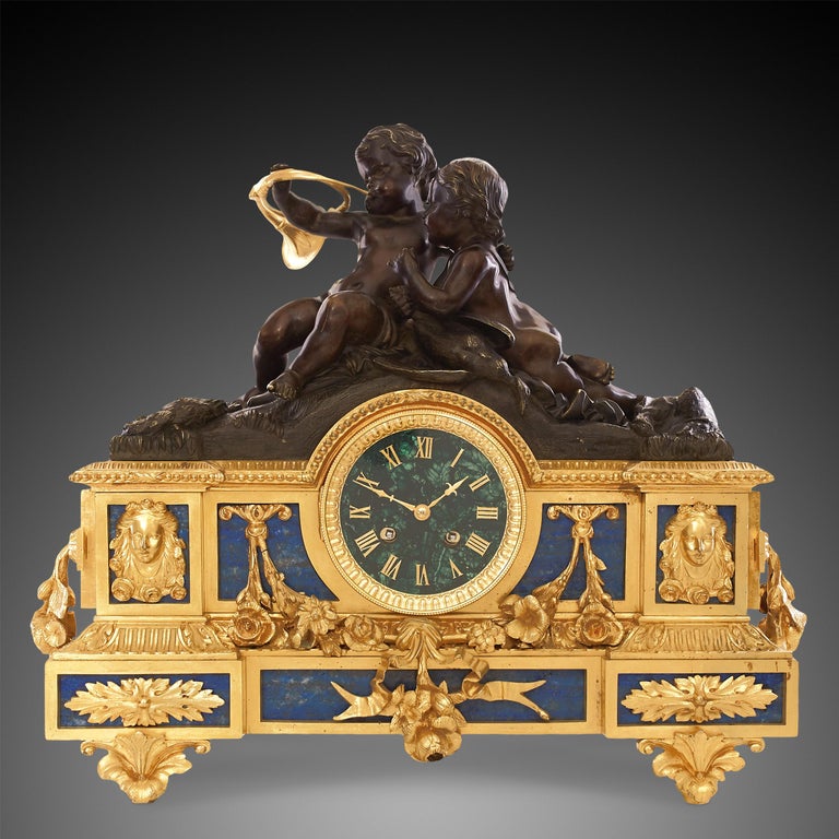 Mantel Clock 19th Century Napoleon III Period For Sale 7
