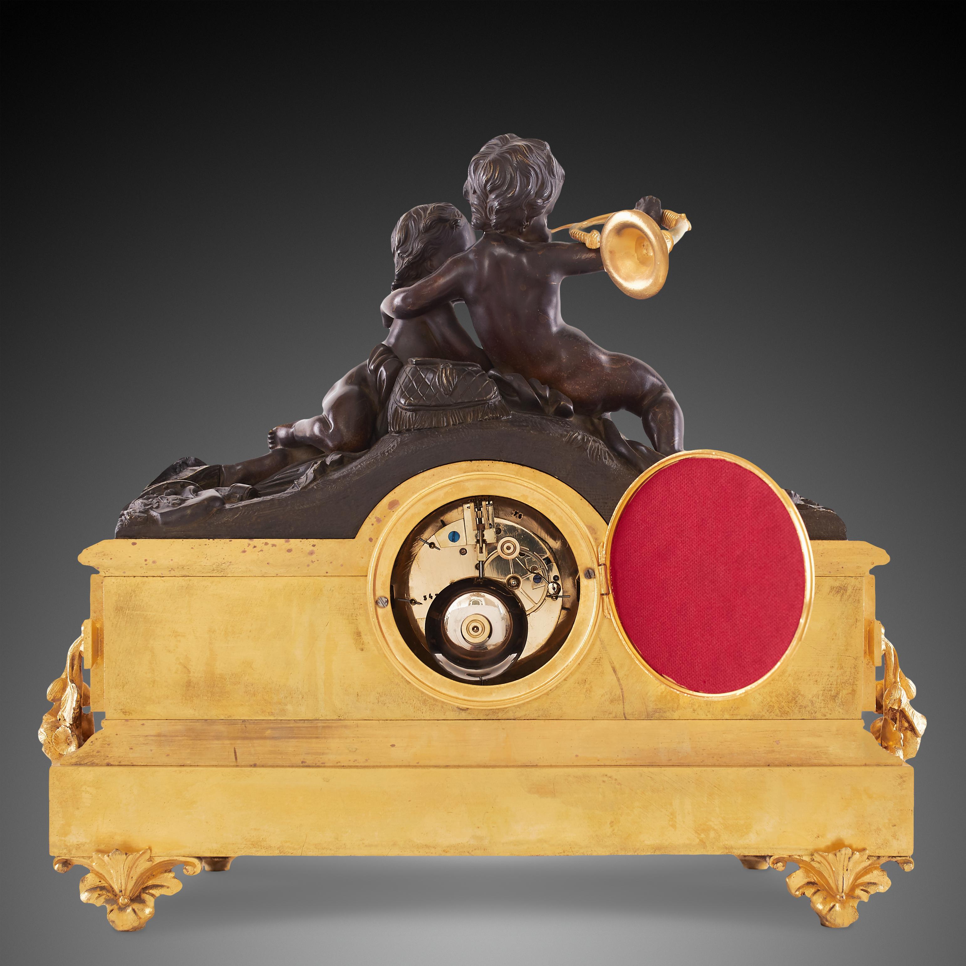 Pendule de cheminée du 19ème siècle Période Napoléon III en vente 6